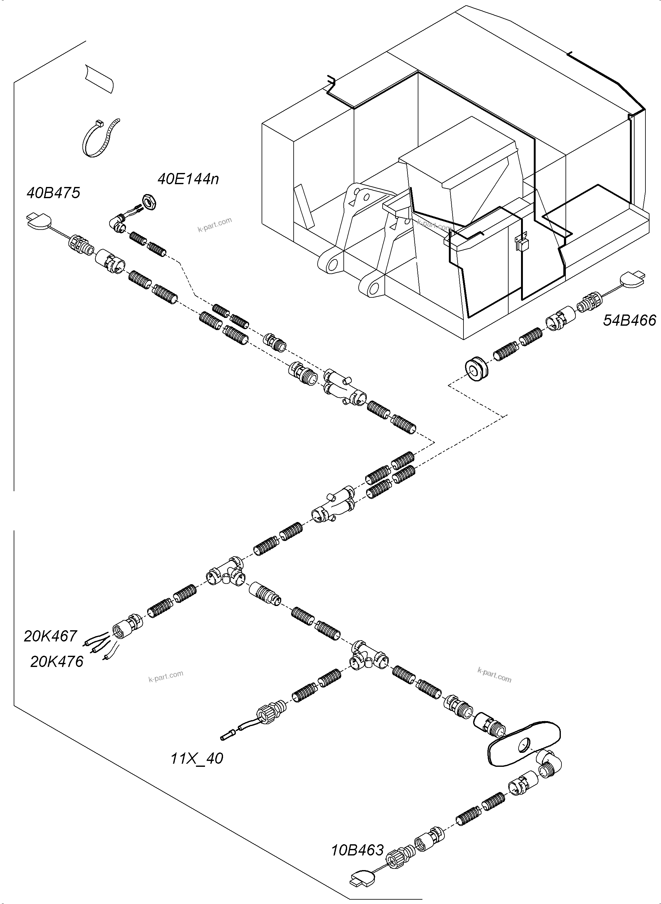 Komatsu parts book diagram for PC3000-6 S/N 06279: CAMERASYSTEM