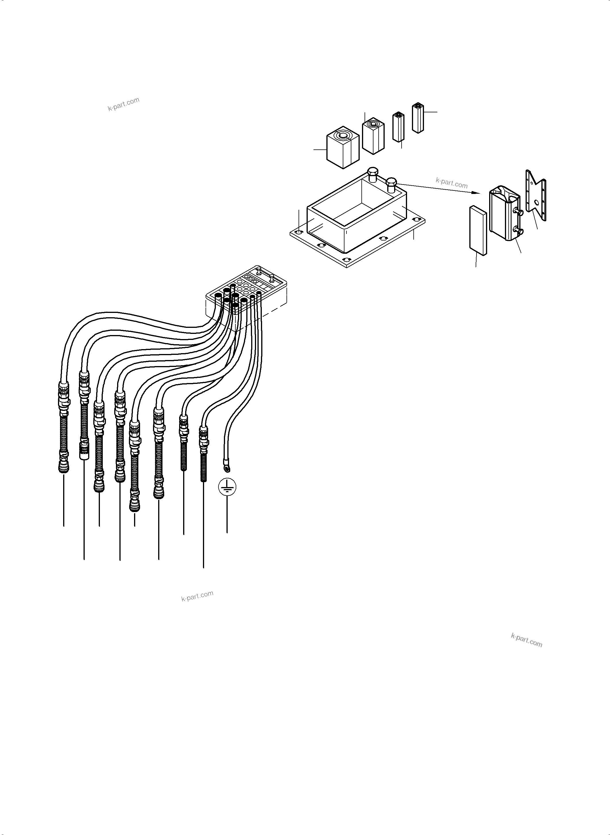 Komatsu parts book diagram for PC3000-6 S/N 06279: OPERATOR'S STAND