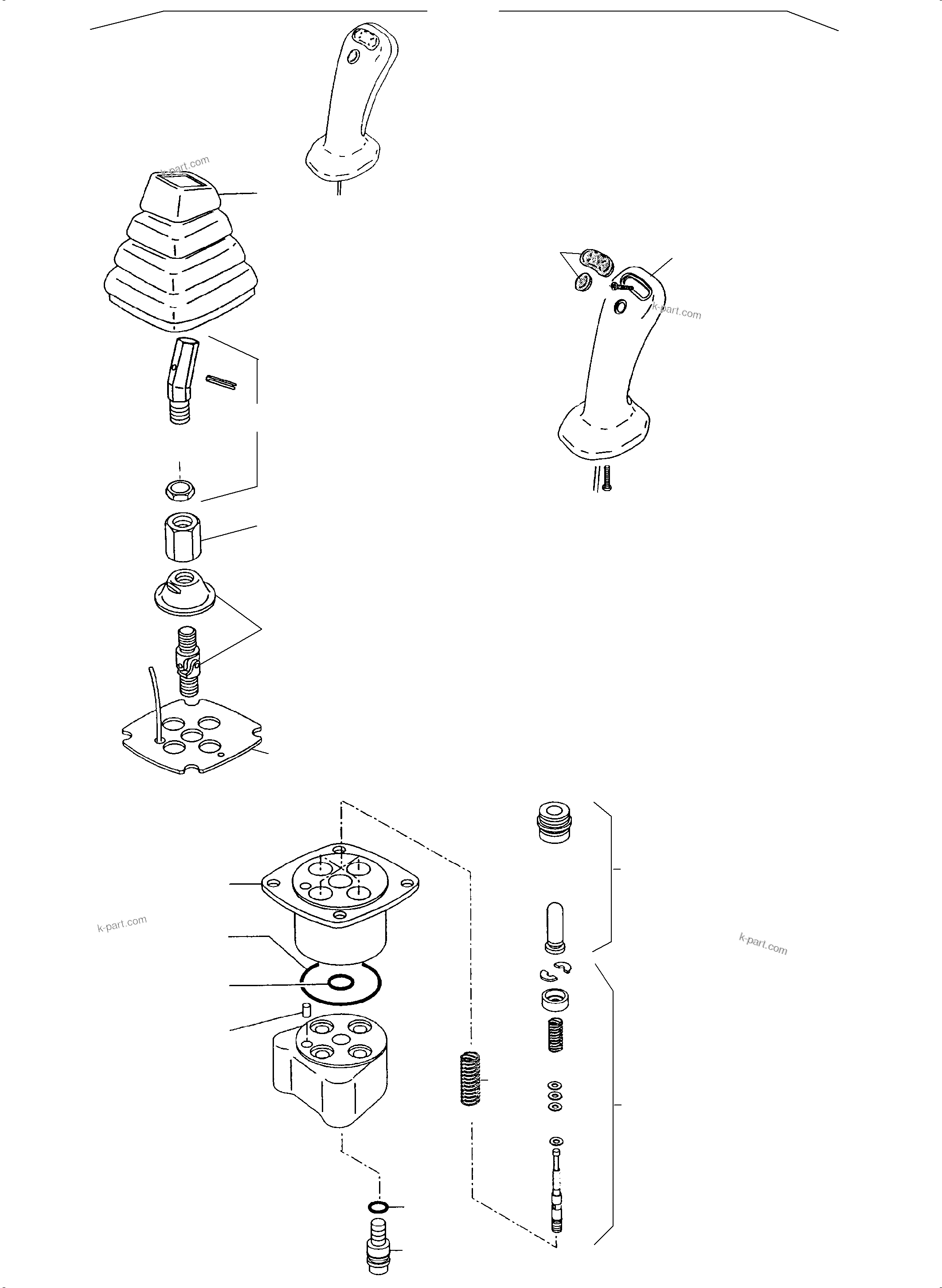 Komatsu parts book diagram for PC3000-6 S/N 06280: MANIPULATOR