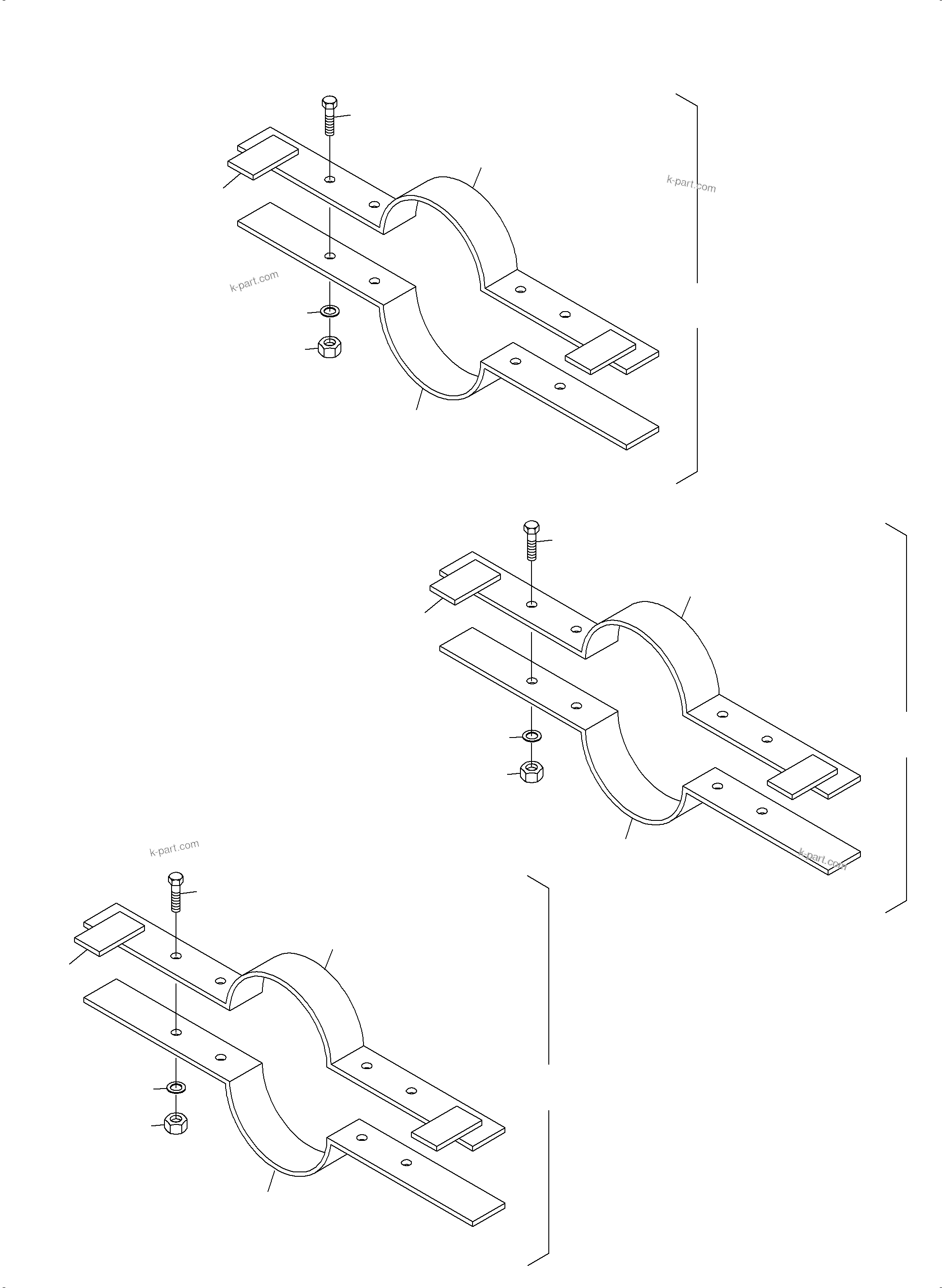 Komatsu parts book diagram for PC3000-6E S/N 06313: INSTALLATION TOOL FOR CYLINDERS