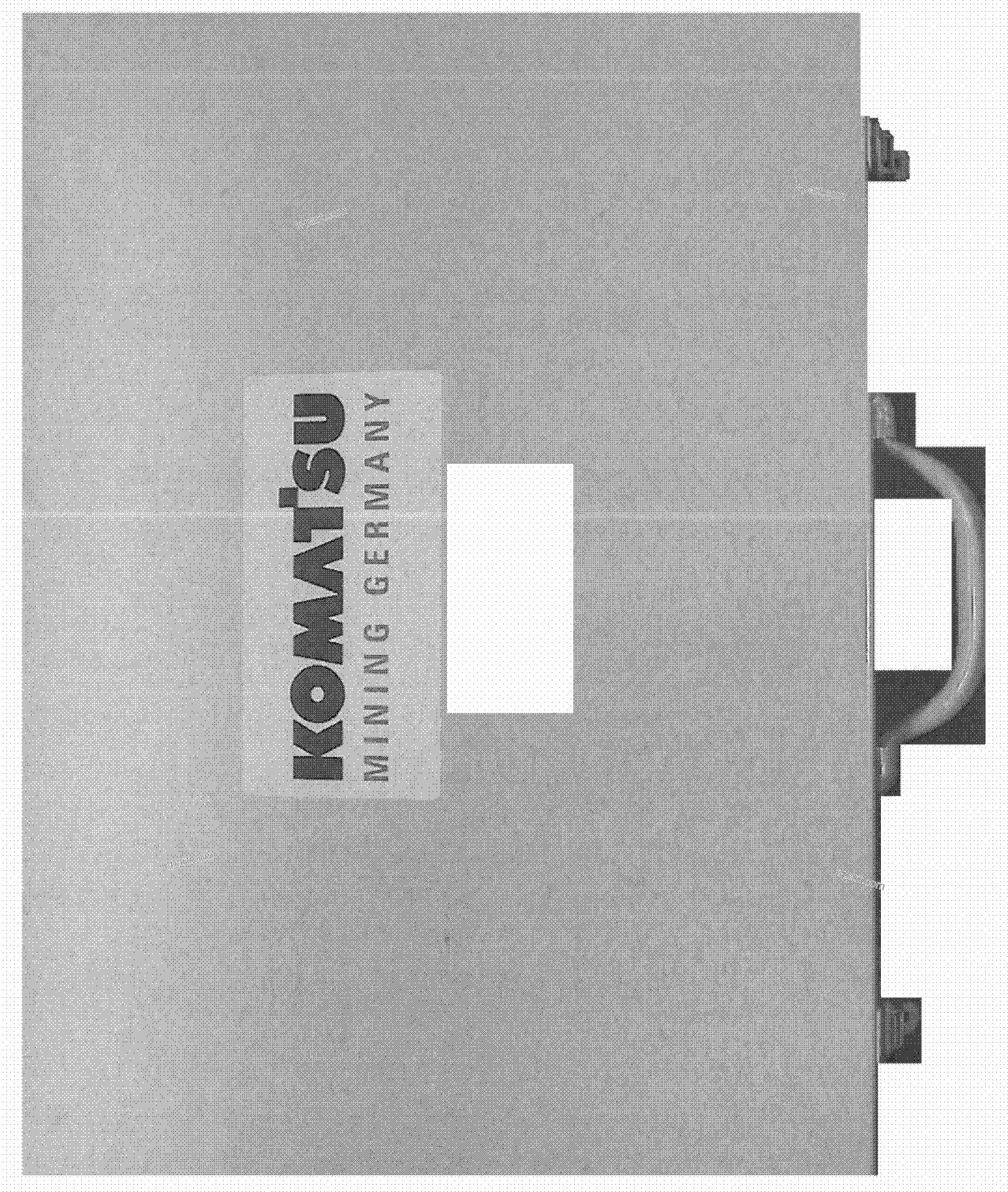 Komatsu parts book diagram for PC3000-6E S/N 06313: ELECTRO-KIT-DEUTSCH