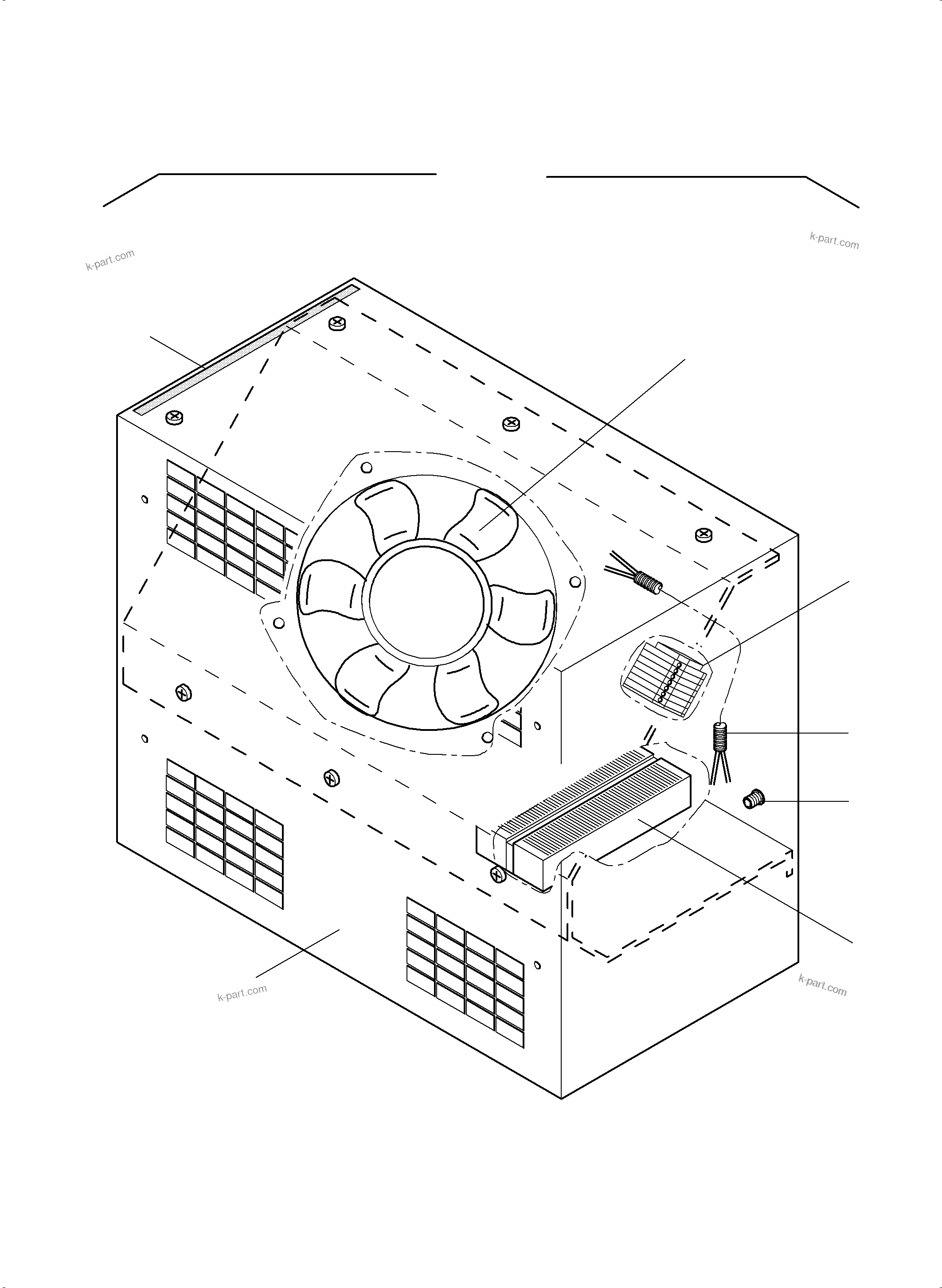 Komatsu parts book diagram for PC3000-6 S/N 06330: HEATER 3,5KW