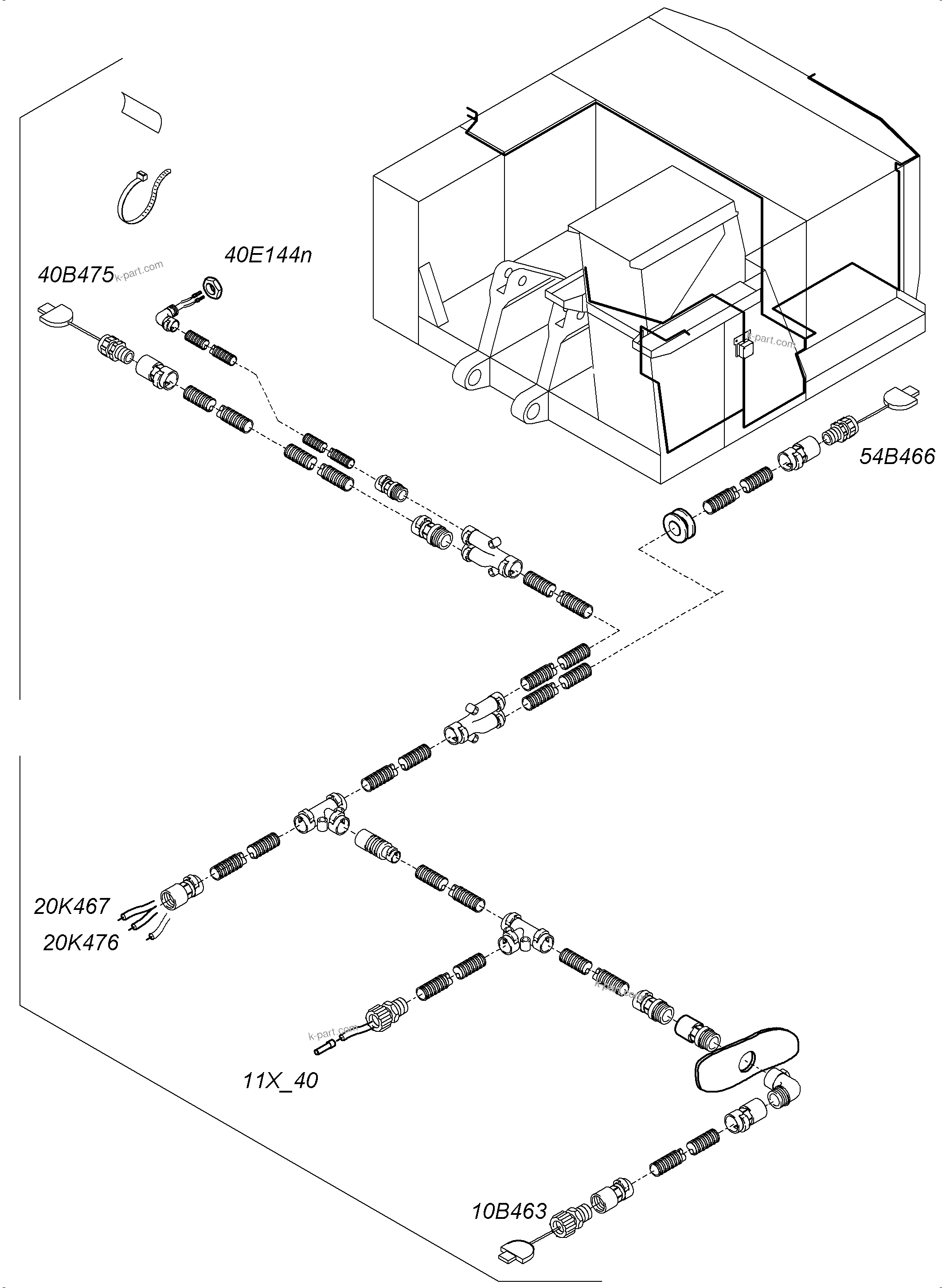 Komatsu parts book diagram for PC3000-6 S/N 06330: CAMERASYSTEM