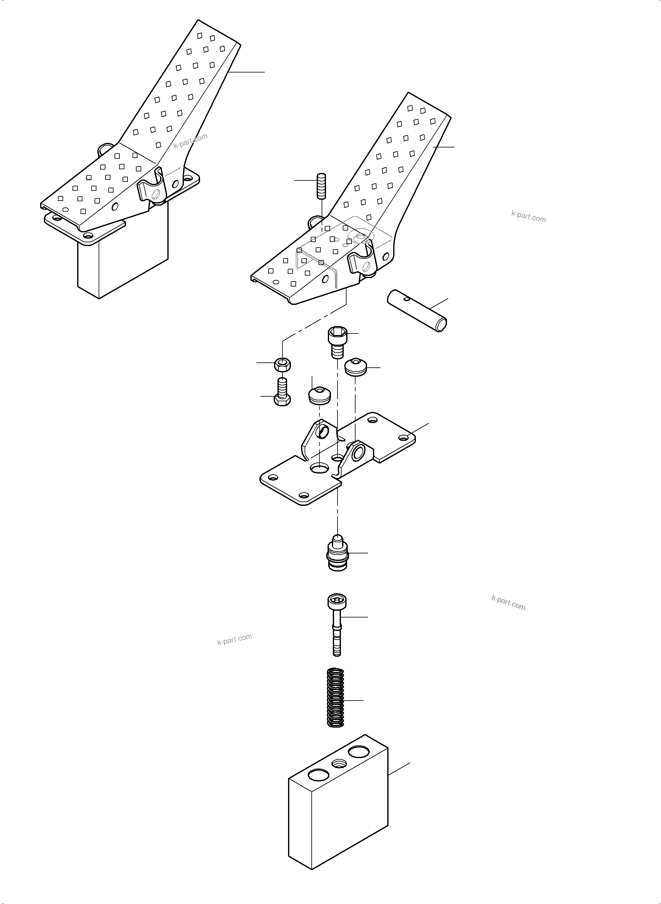 Komatsu parts book diagram for PC3000-6 S/N 06330: PILOT OIL UNIT