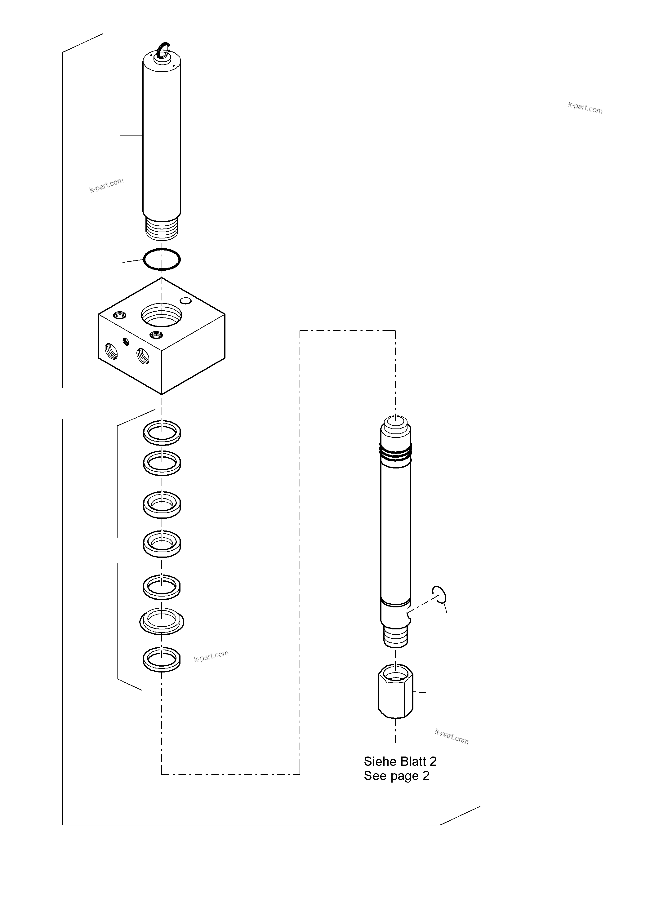 Komatsu parts book diagram for PC3000-6 S/N 06331: LUBE PUMP