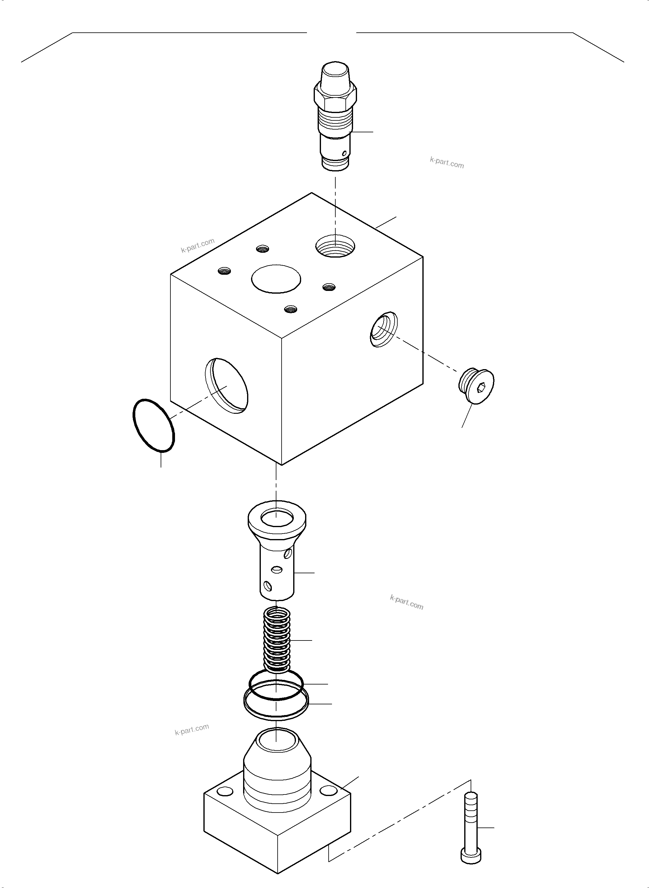 Komatsu parts book diagram for PC3000-6 S/N 06331: THROTTLE CHECK VALVE