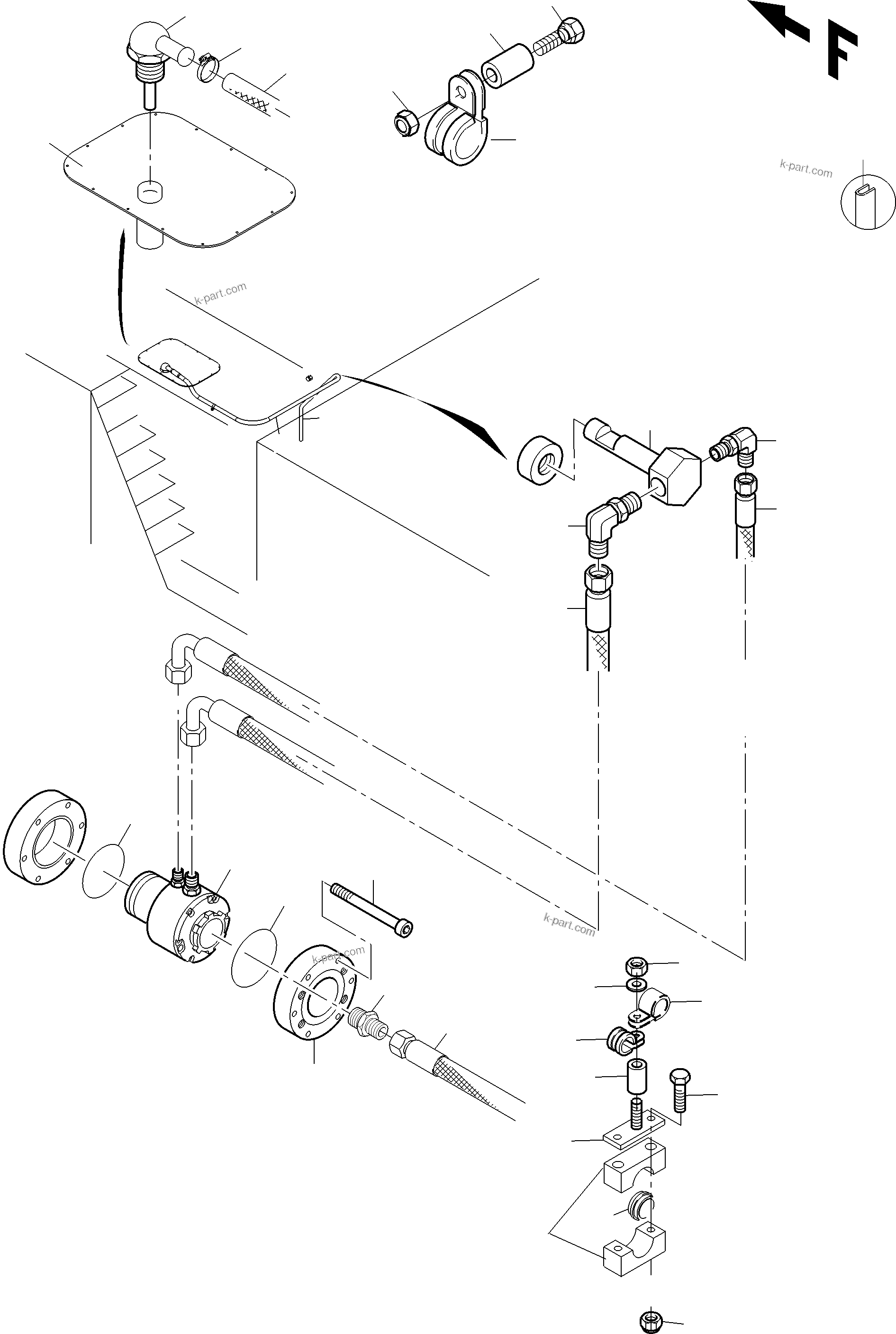 Komatsu parts book diagram for PC3000-6 S/N 06331: REFUELING EQUIPMENT