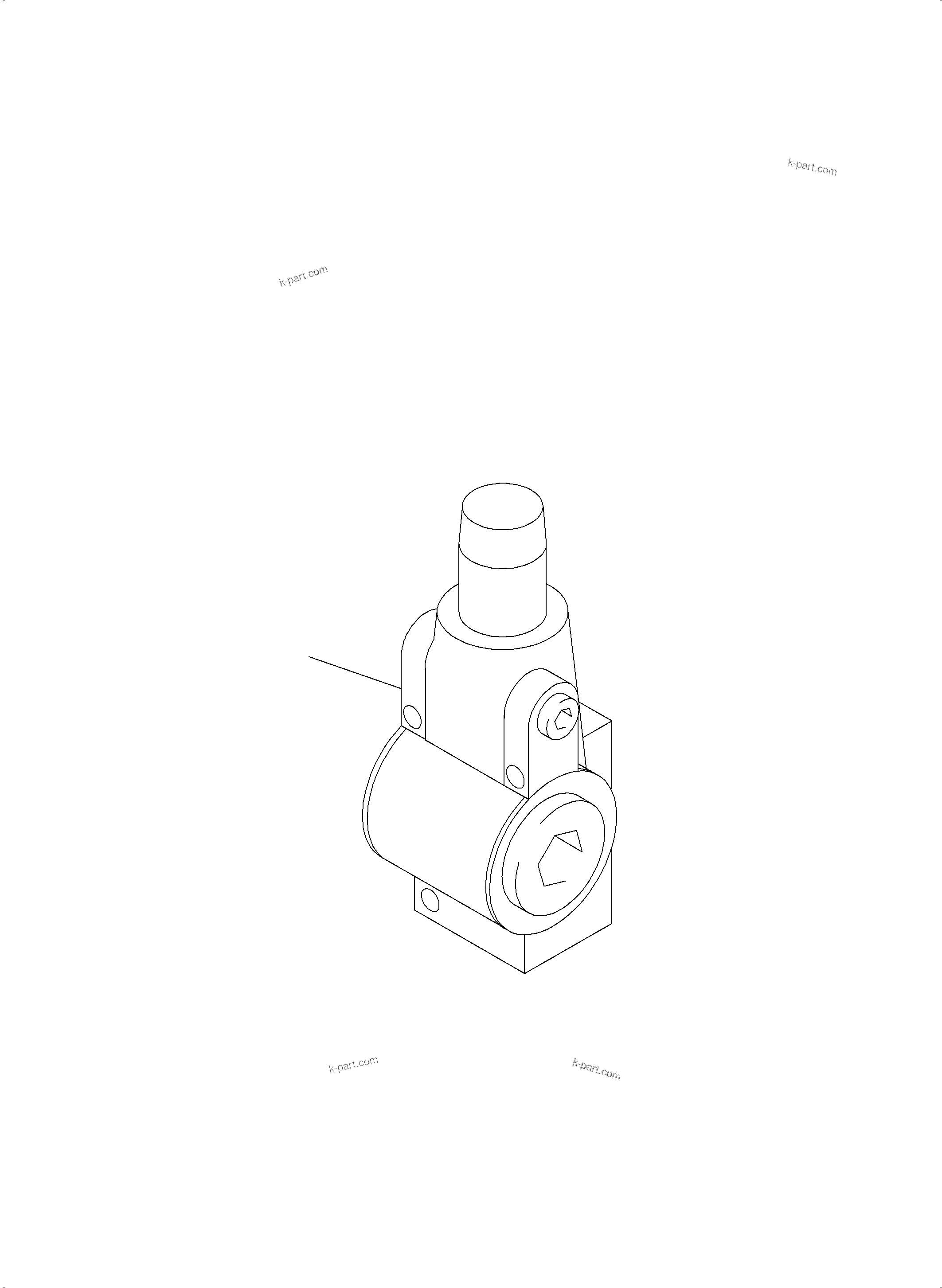 Komatsu parts book diagram for PC3000-6 S/N 06331: PRESSURE RELIEF VALVE