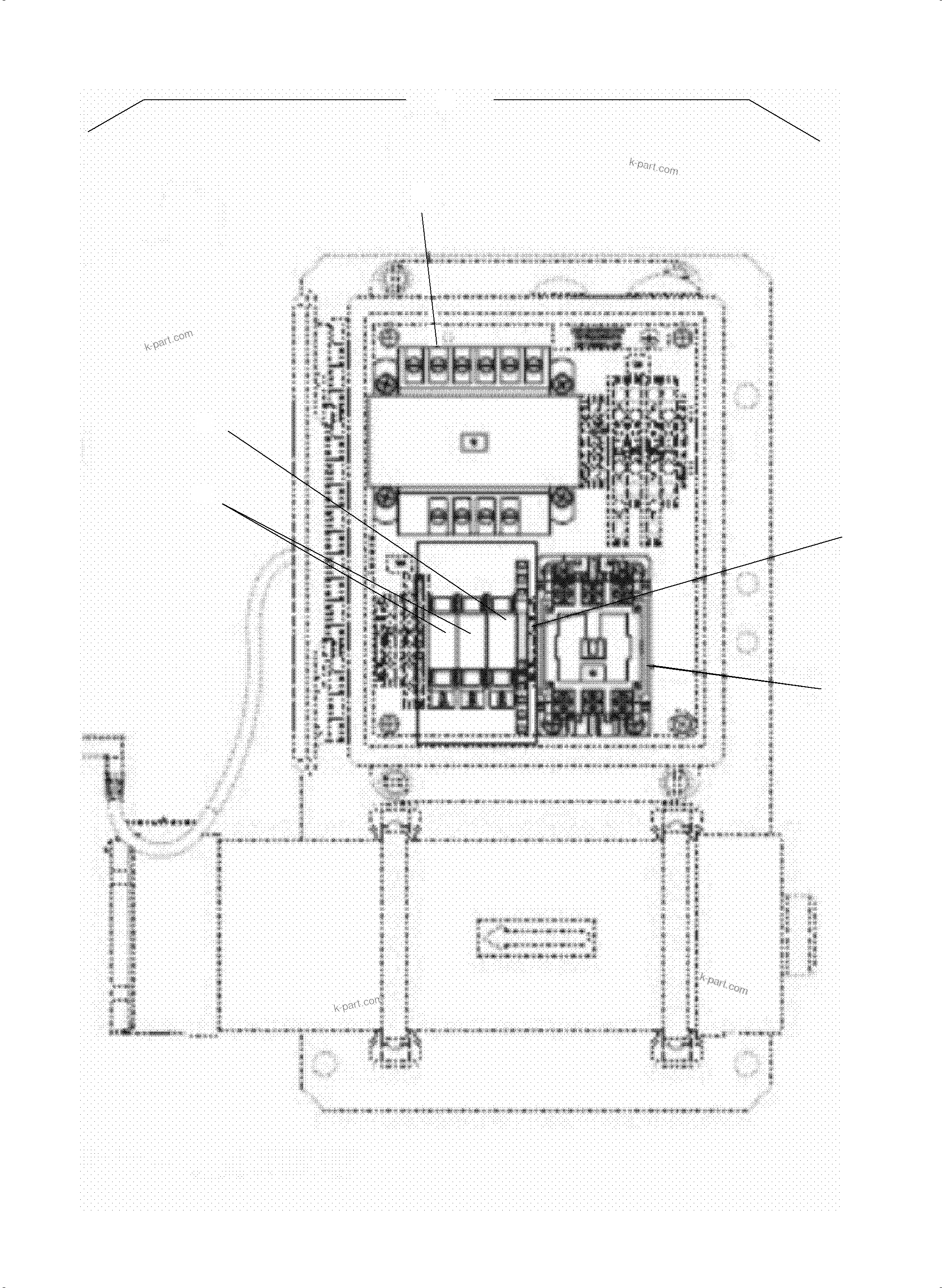 Komatsu parts book diagram for PC3000-6 S/N 06331: SWITCH BOX
