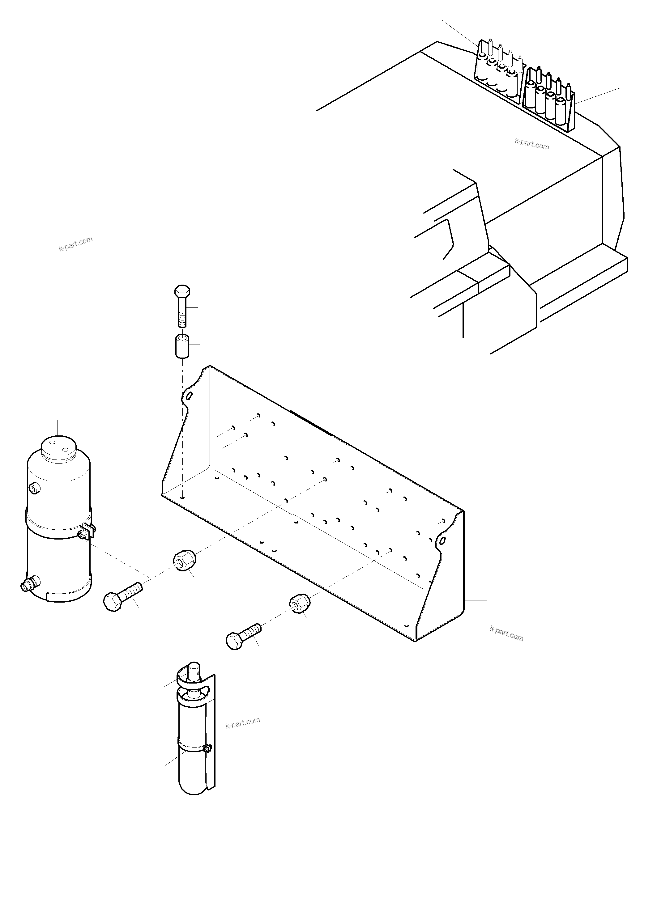 Komatsu parts book diagram for PC3000-6 S/N 06331: FIRE EXTINGUISHING EQUIPMENT