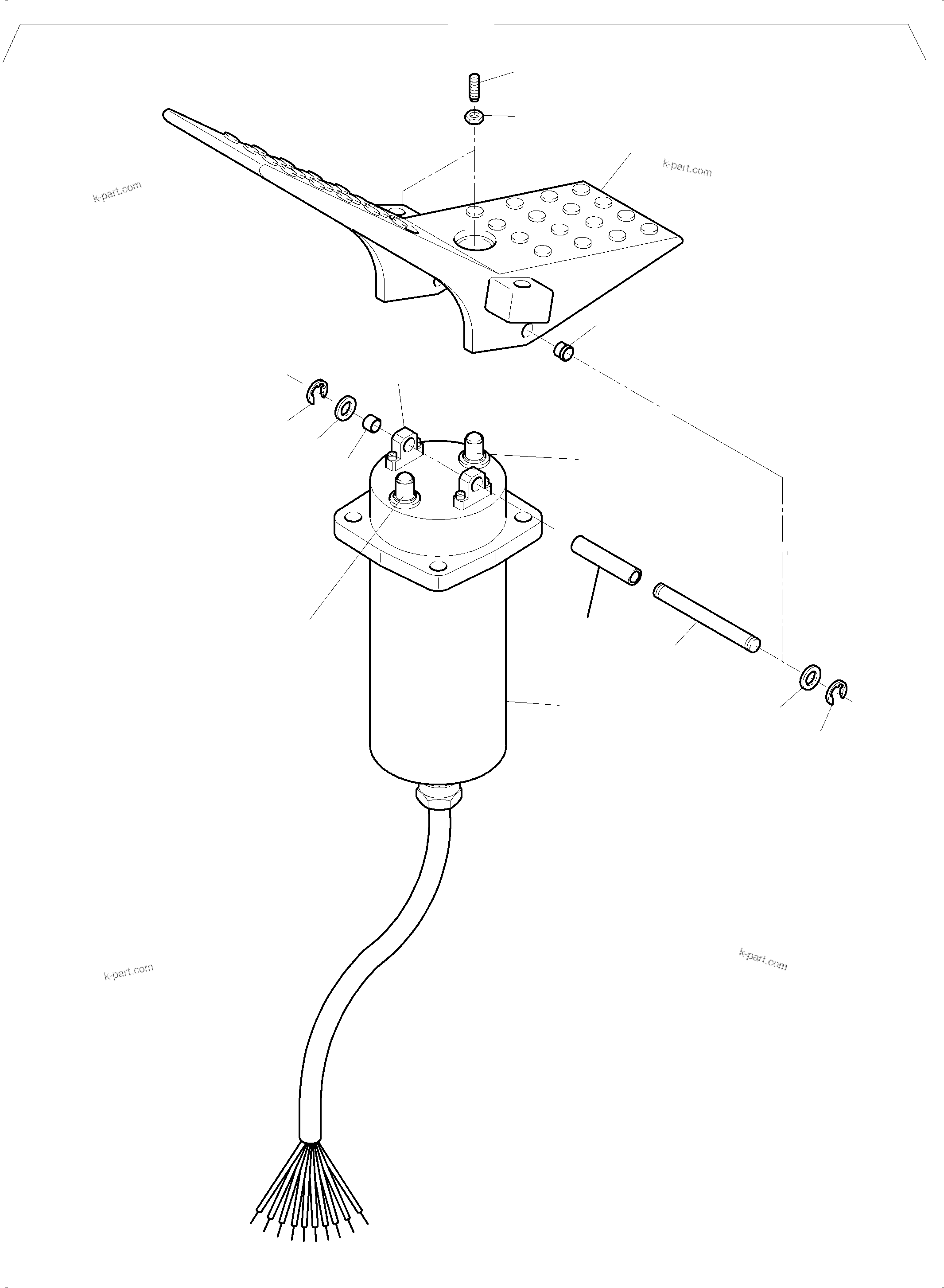 Komatsu parts book diagram for PC4000-6 S/N 08195: MANIPULATOR