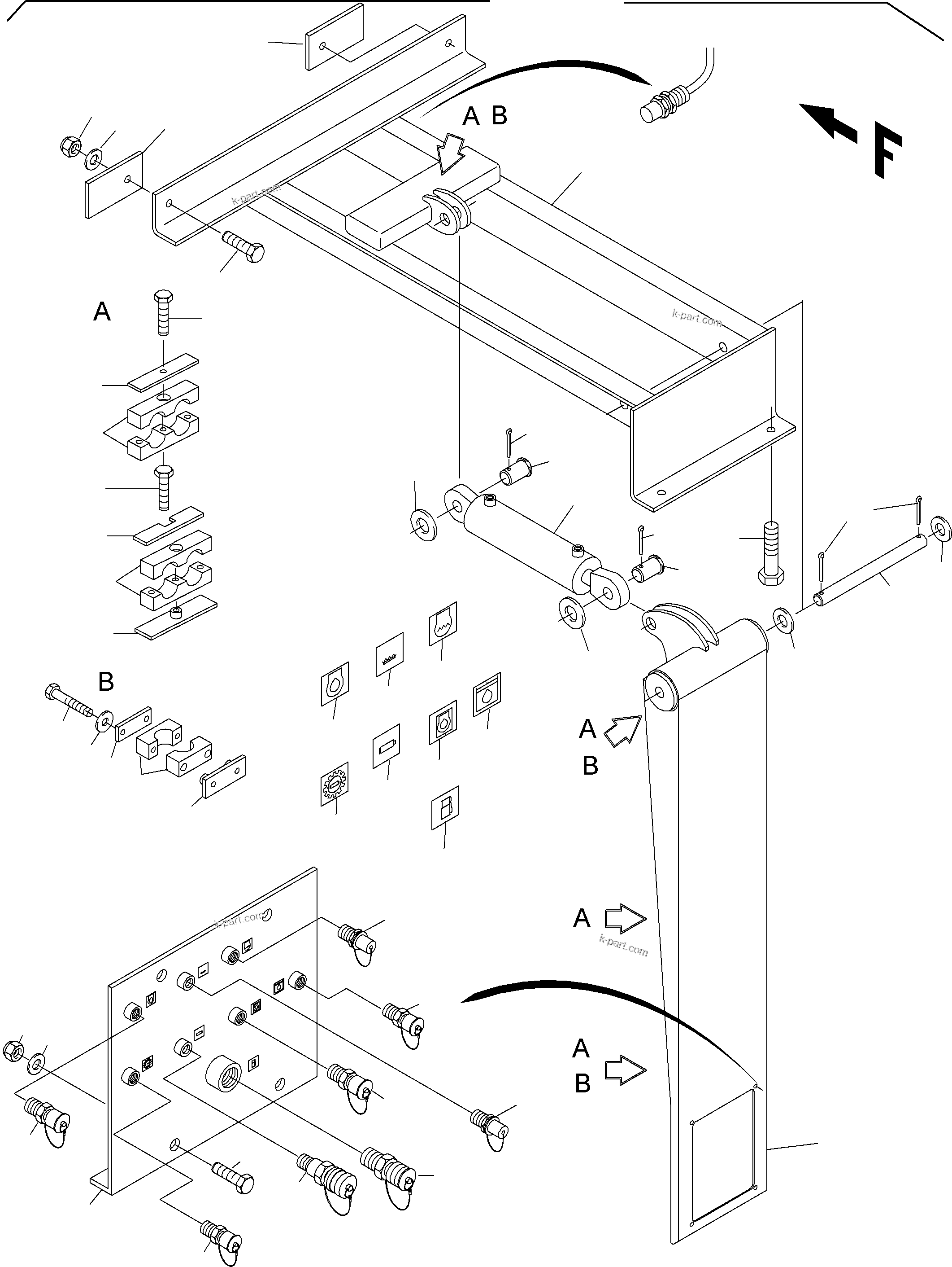Komatsu parts book diagram for PC4000-6 S/N 08195: REFUELING EQUIPMENT
