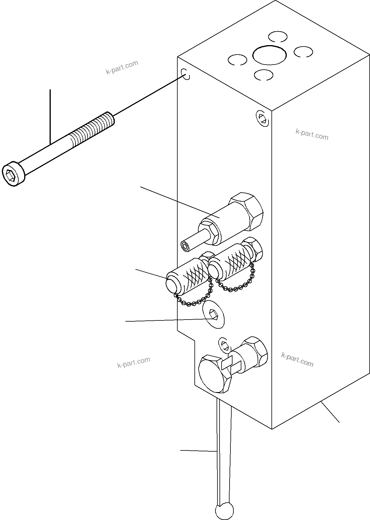 Komatsu parts book diagram for PC4000-6E S/N 08202: VALVE - LOAD LIMITATION
