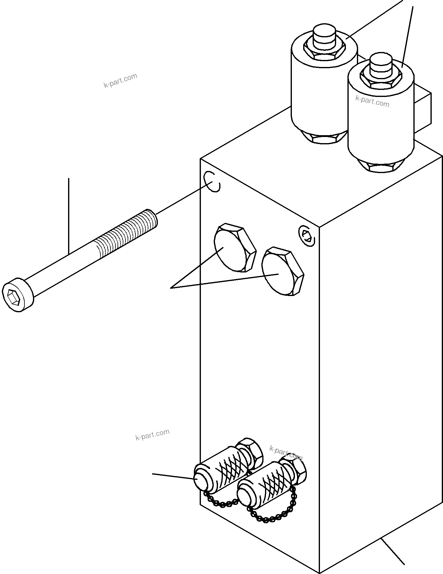 Komatsu parts book diagram for PC4000-6E S/N 08202: VALVE - PUMP