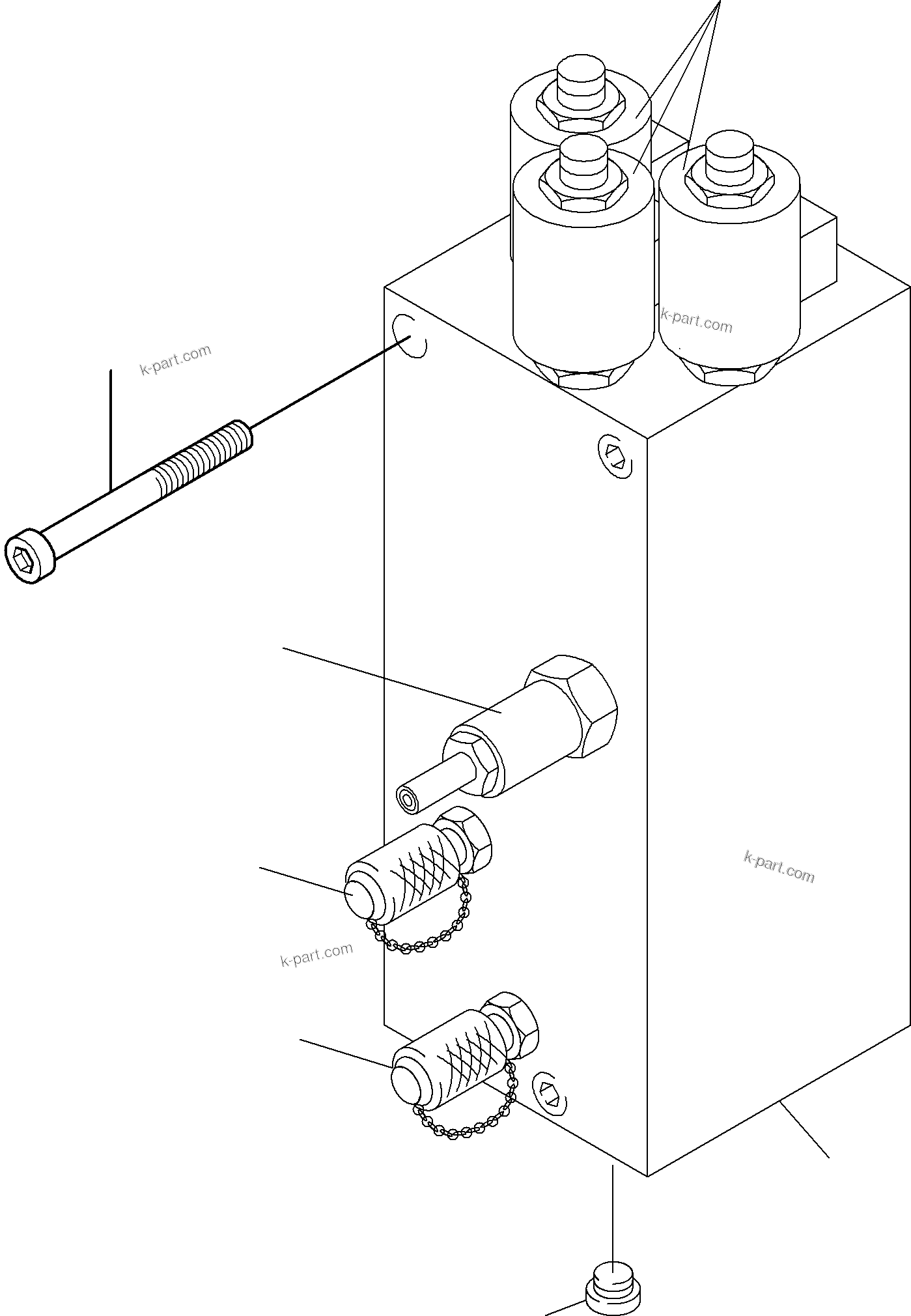 Komatsu parts book diagram for PC4000-6E S/N 08202: VALVE - PUMP REGULATION