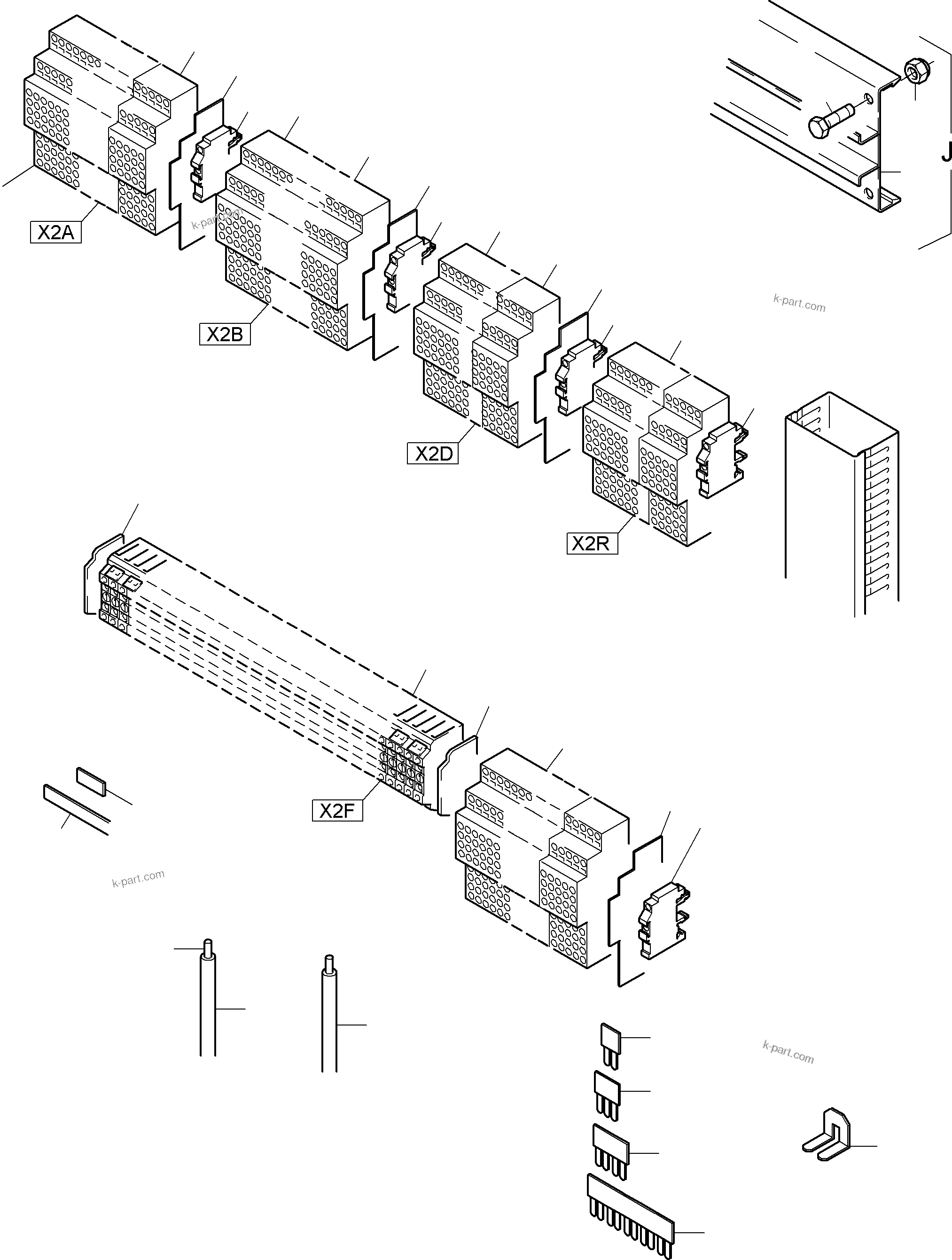 Komatsu parts book diagram for PC4000-6E S/N 08202: SWITCH FRAMING X2
