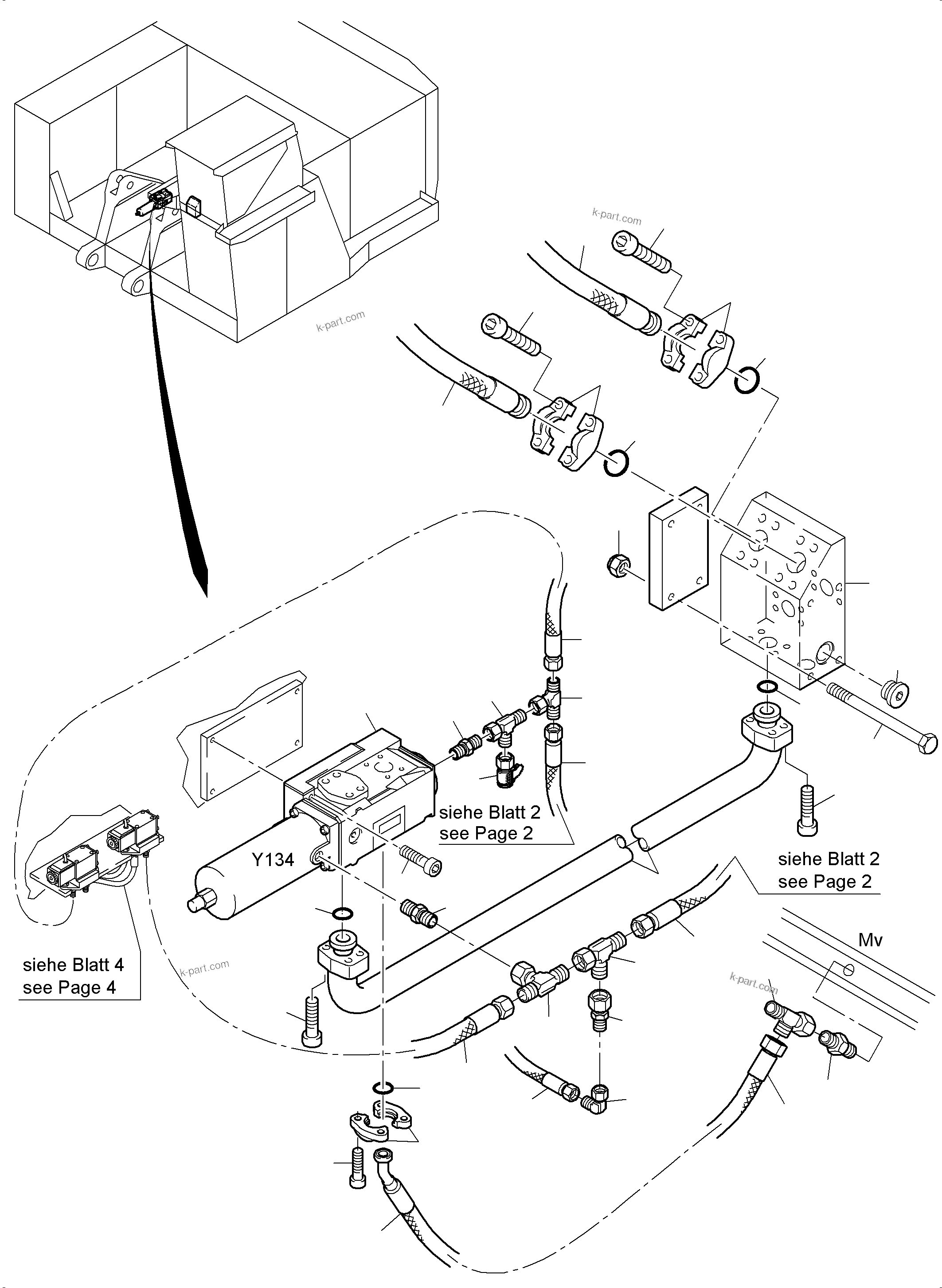 Komatsu parts book diagram for PC4000-6E S/N 08202: FLOAT POSITION