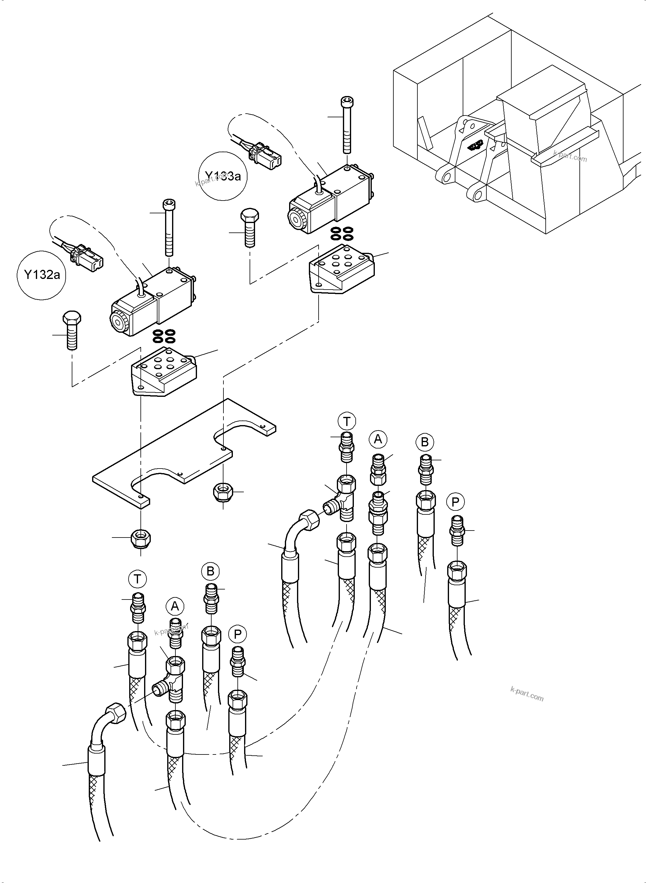 Komatsu parts book diagram for PC4000-6E S/N 08202: FLOAT POSITION