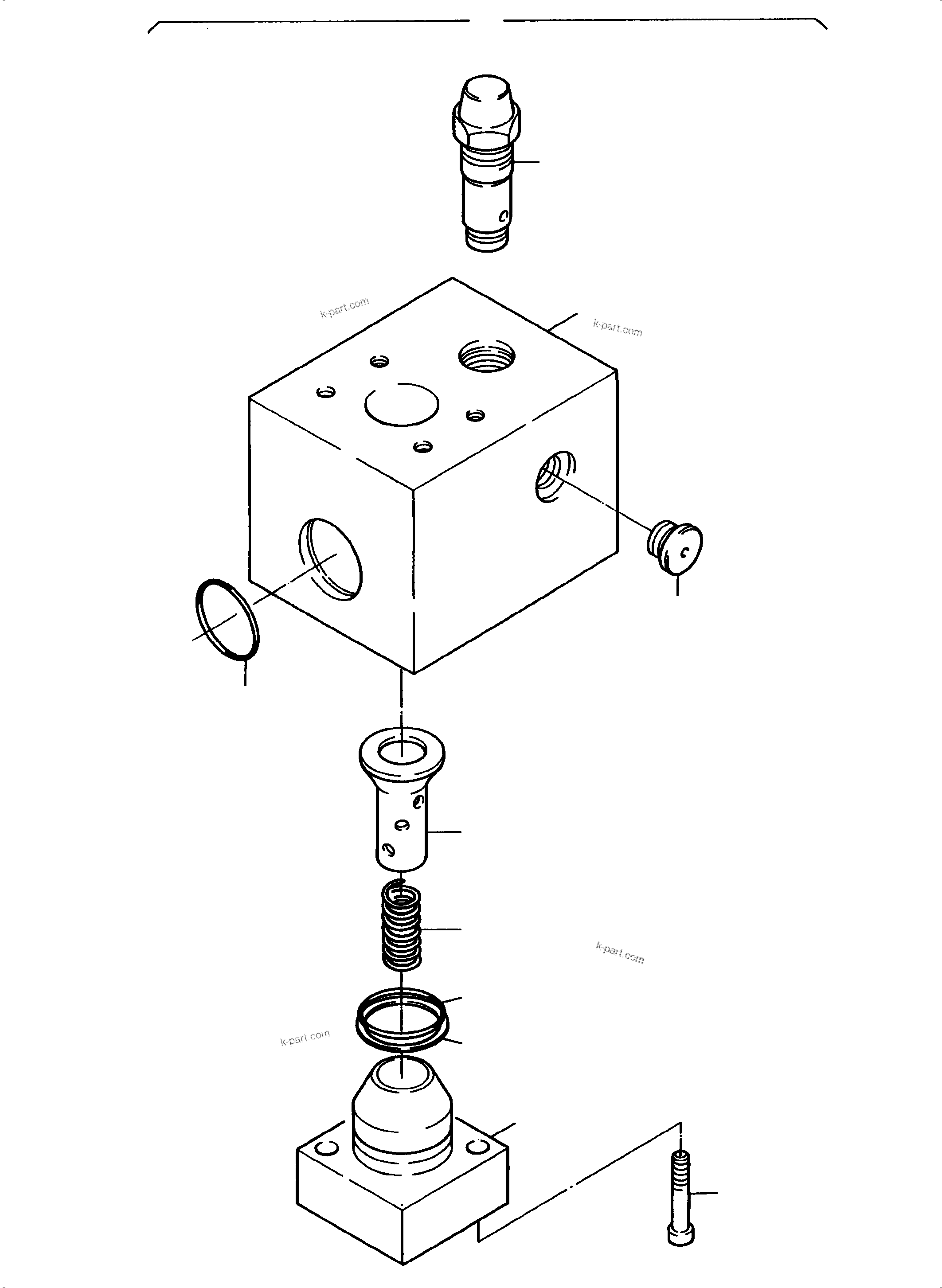 Komatsu parts book diagram for PC4000-6E S/N 08204: THROTTLE CHECK VALVE