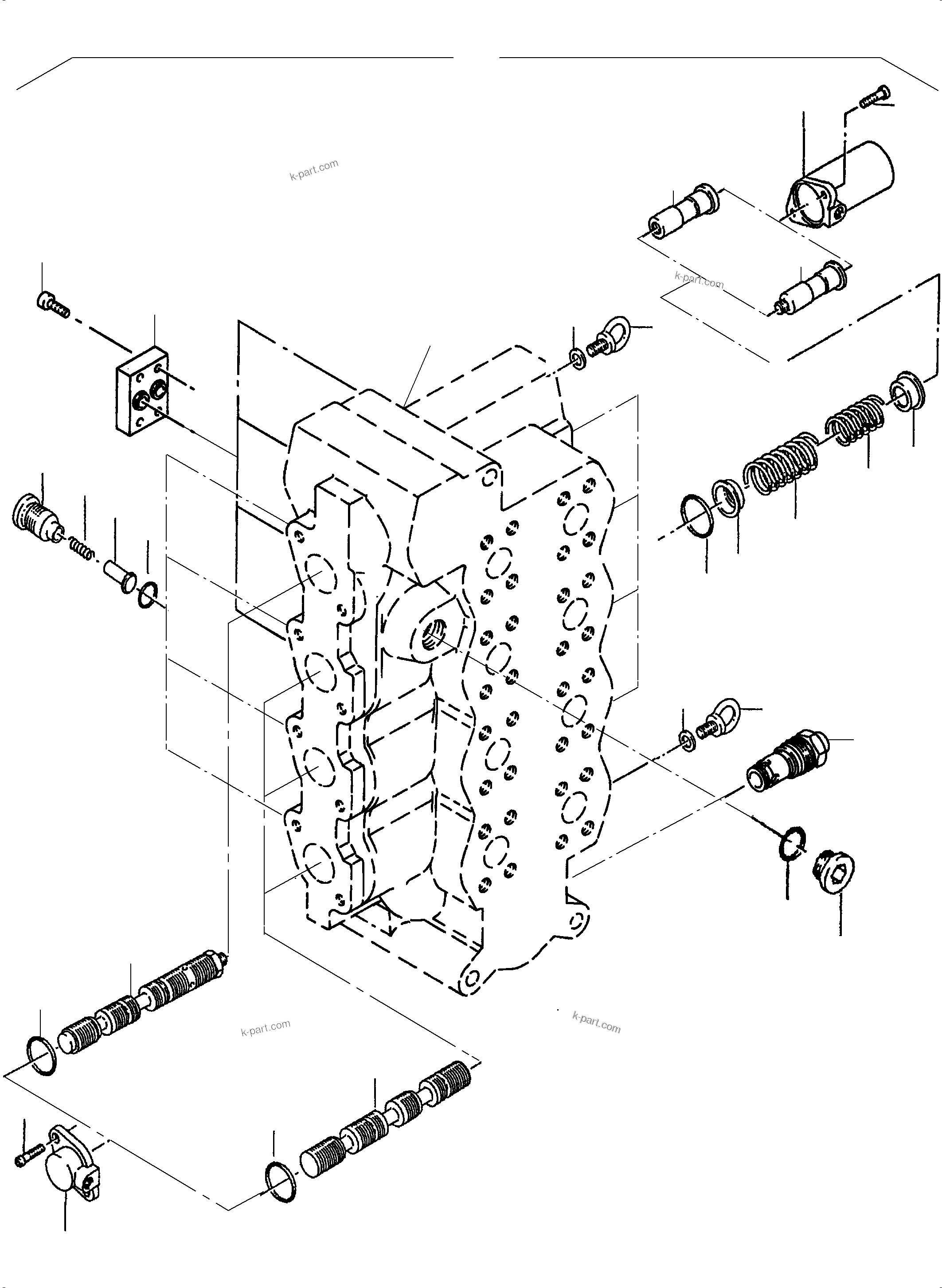 Komatsu parts book diagram for PC4000-6E S/N 08204: CONTROL BLOCK