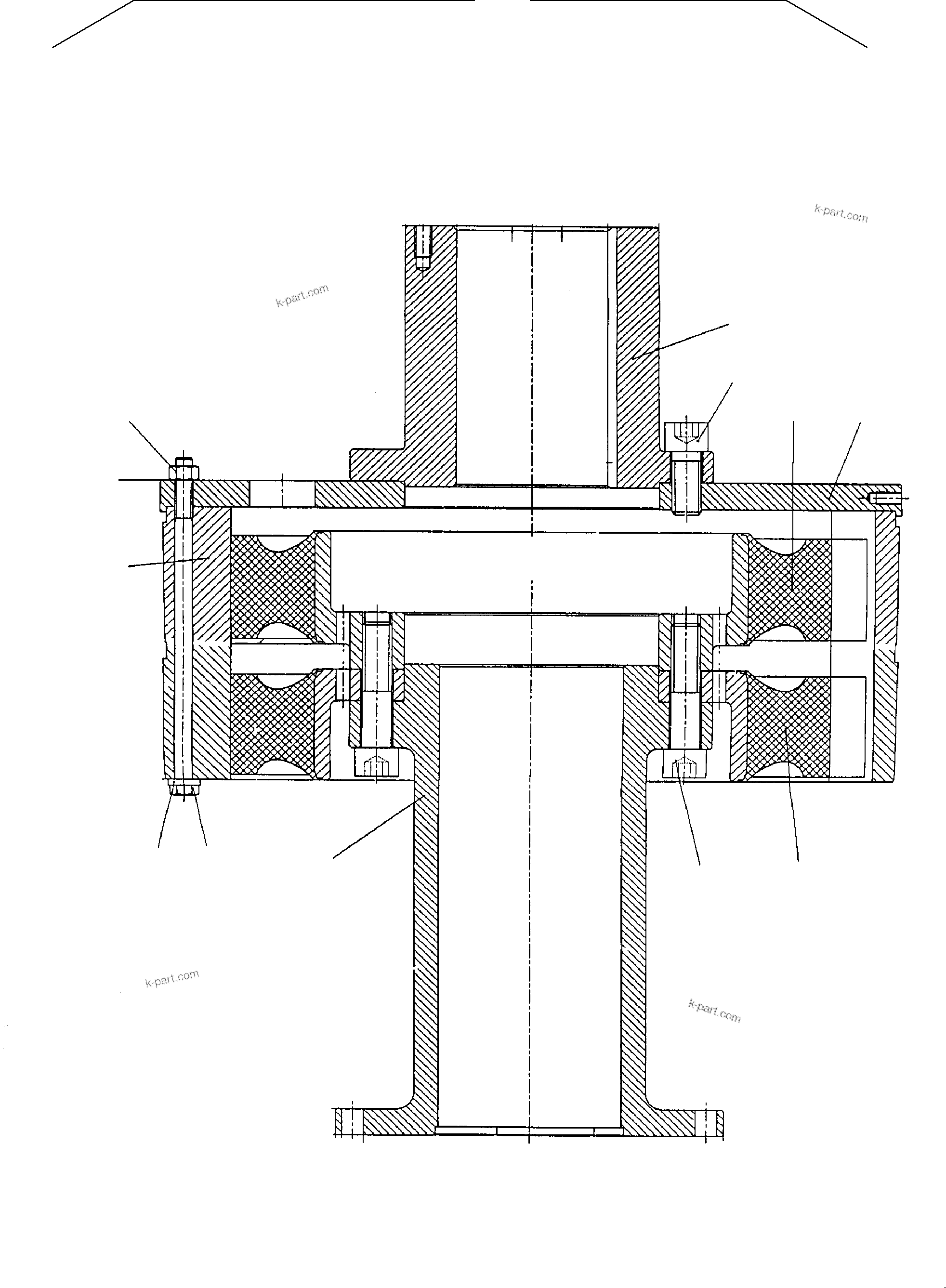 Komatsu parts book diagram for PC4000-6E S/N 08204: COUPLING