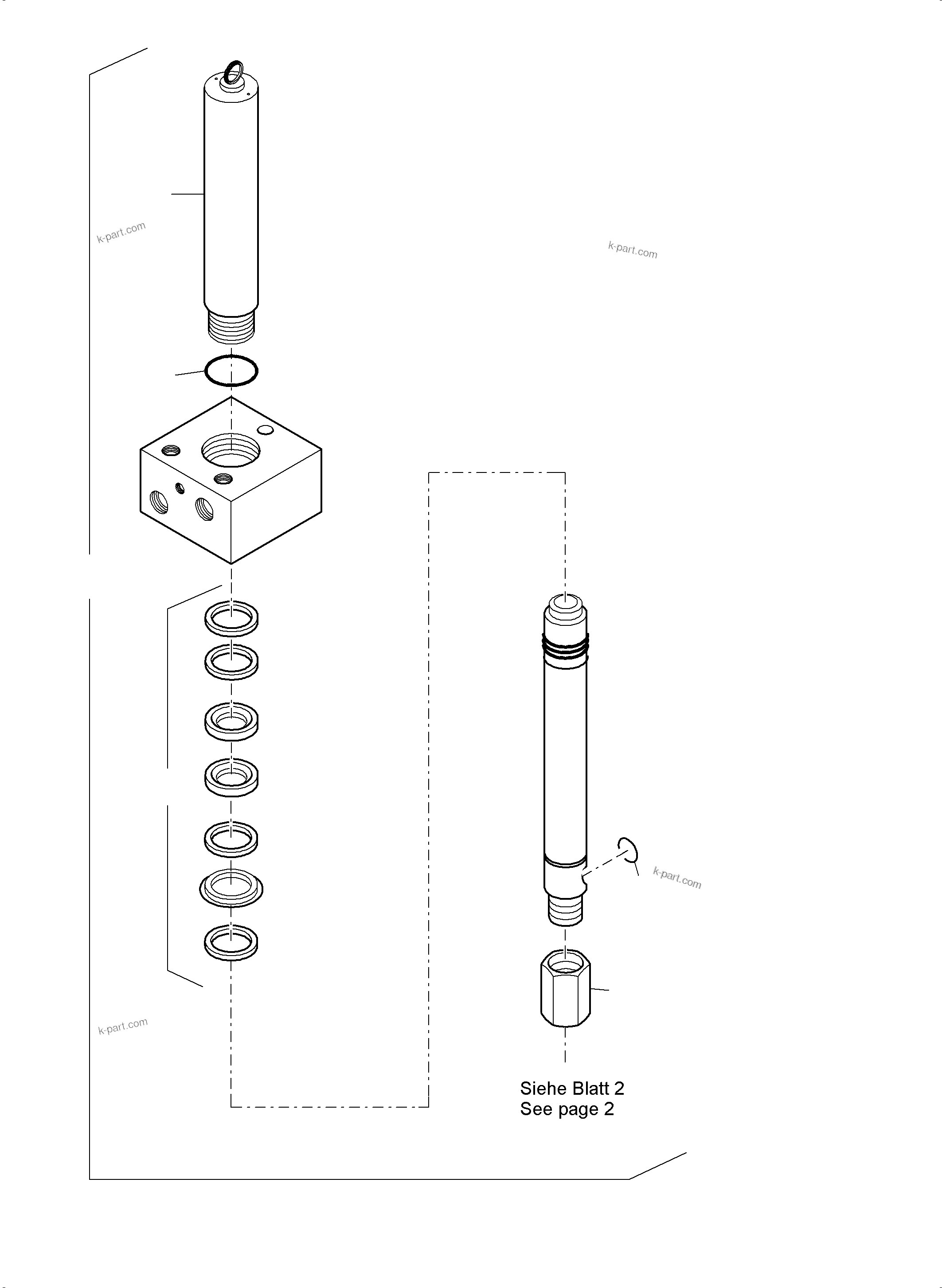 Komatsu parts book diagram for PC4000-6E S/N 08204: LUBE PUMP