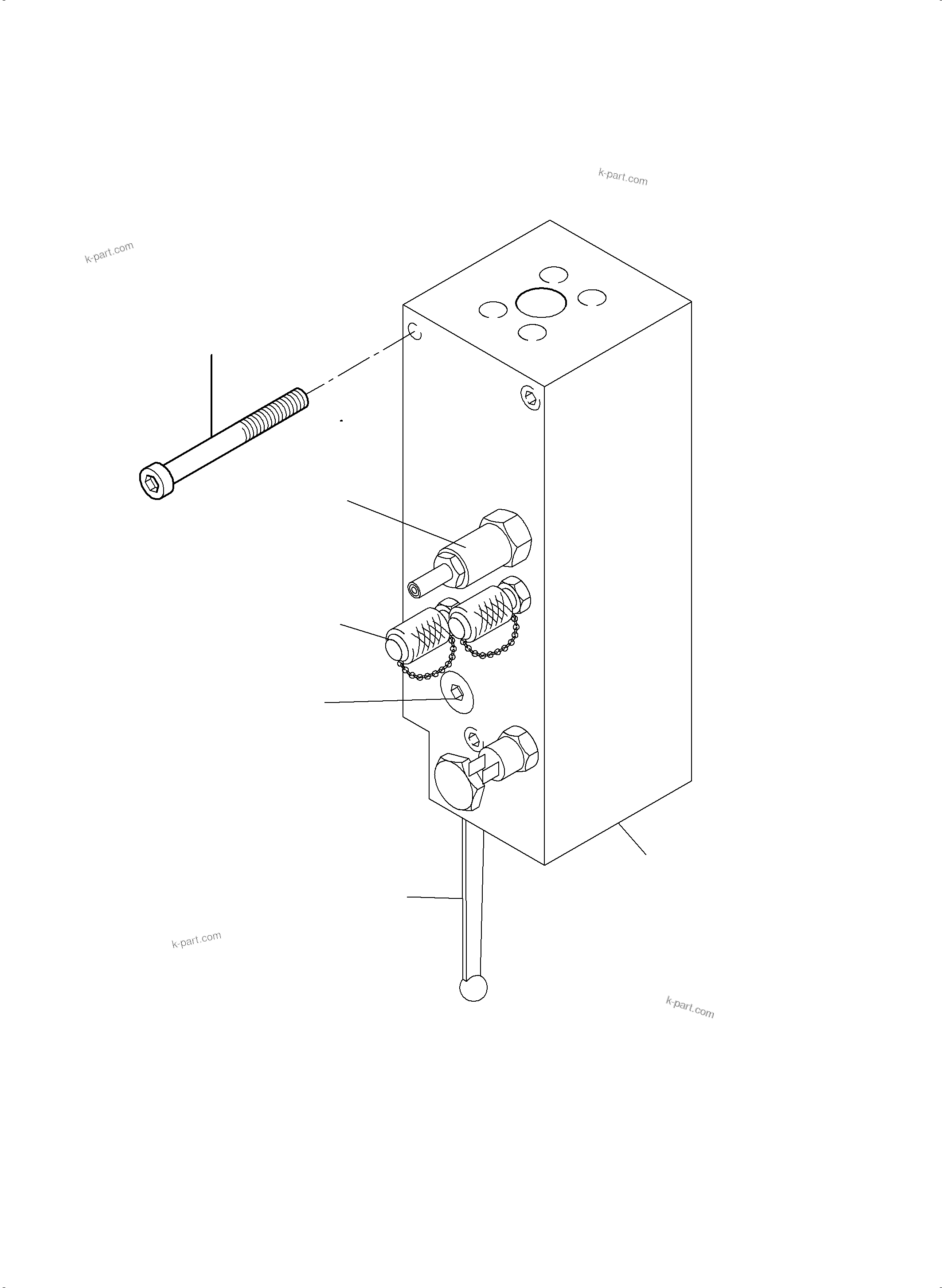 Komatsu parts book diagram for PC4000-6E S/N 08204: VALVE - LOAD LIMITATION