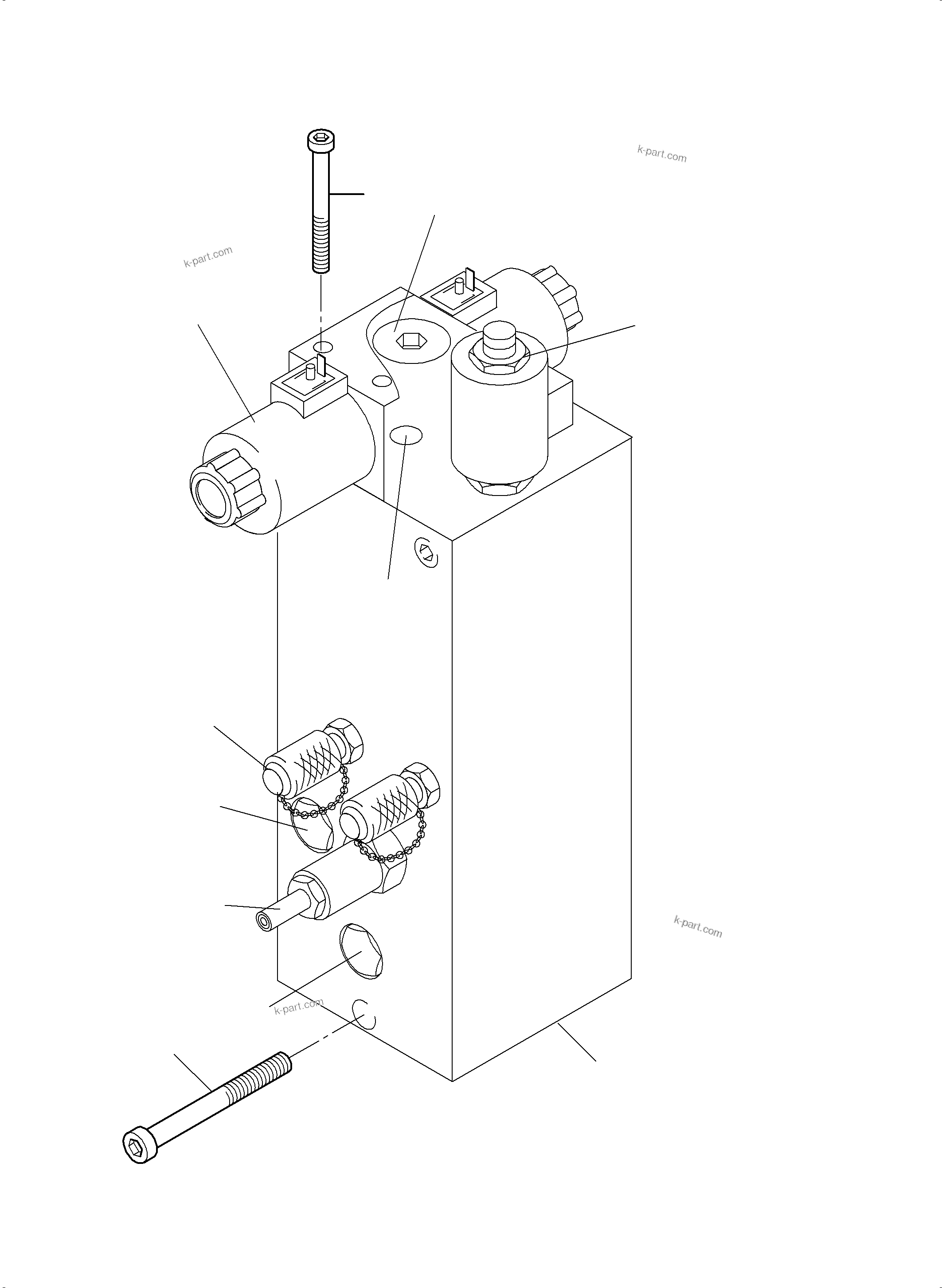 Komatsu parts book diagram for PC4000-6E S/N 08204: VALVE - LADDER 45 BAR
