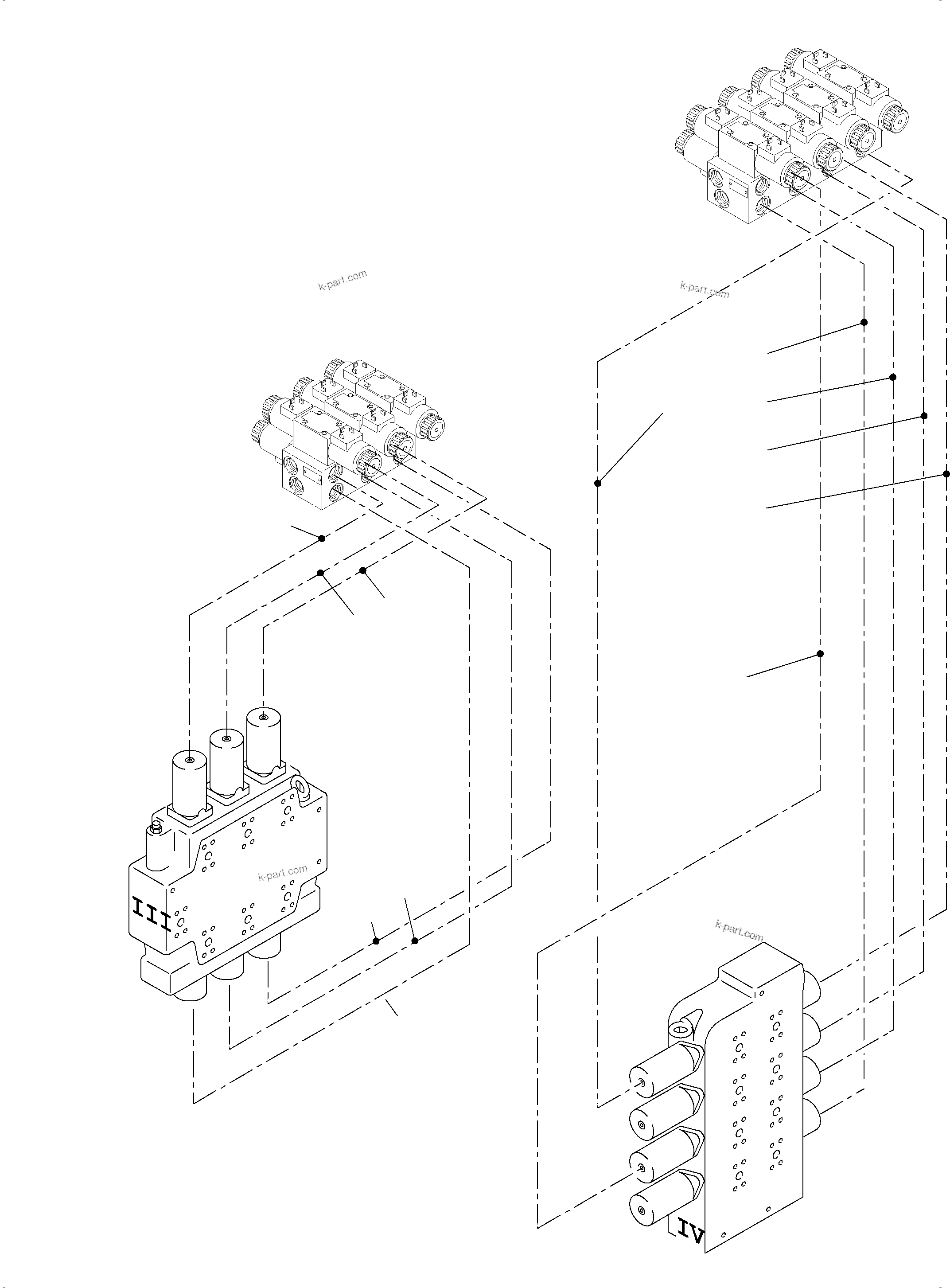 Komatsu parts book diagram for PC4000-6E S/N 08204: REMOT CONTROL MAINFOLD ARR.