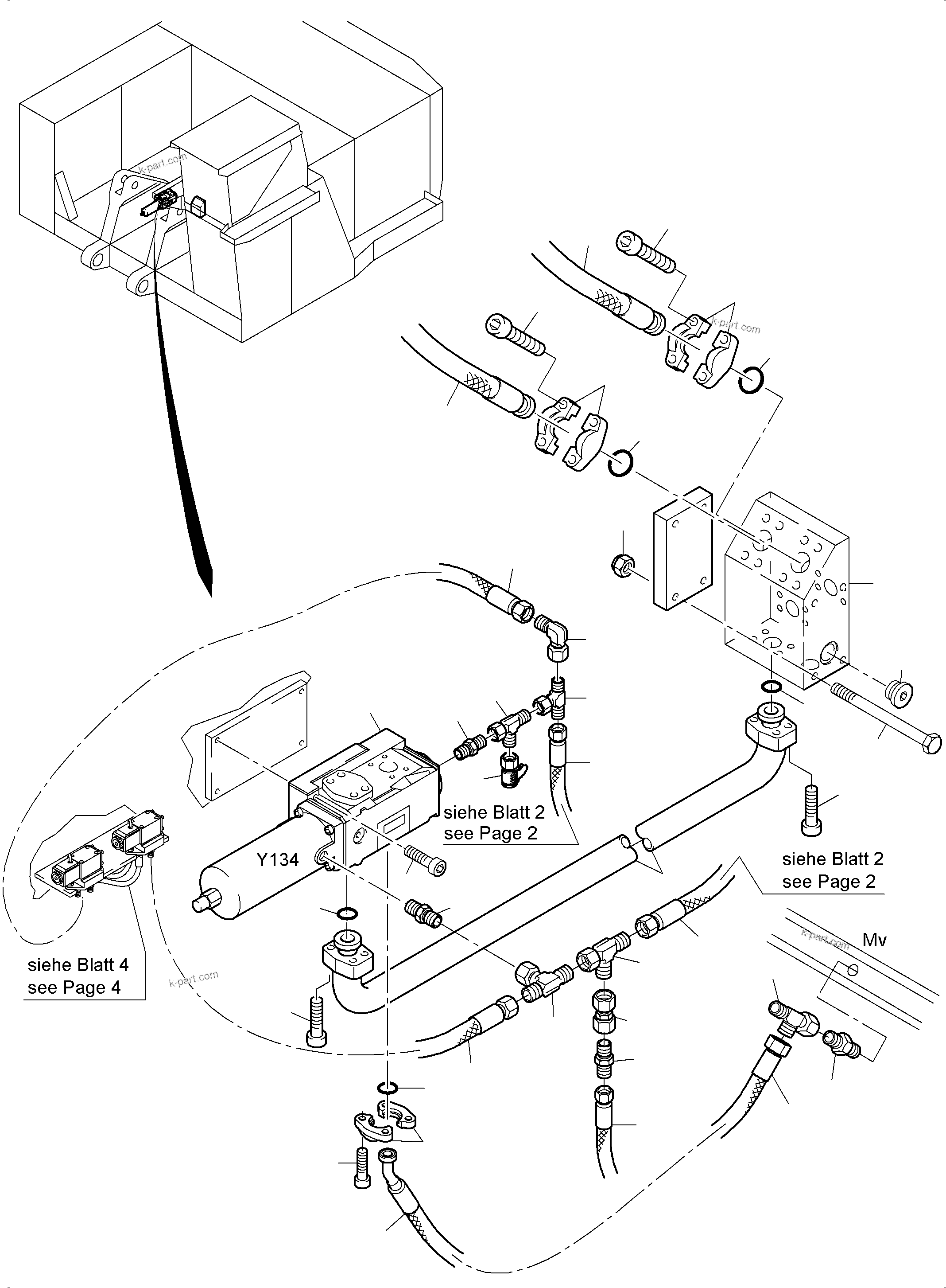 Komatsu parts book diagram for PC4000-6E S/N 08204: FLOAT POSITION
