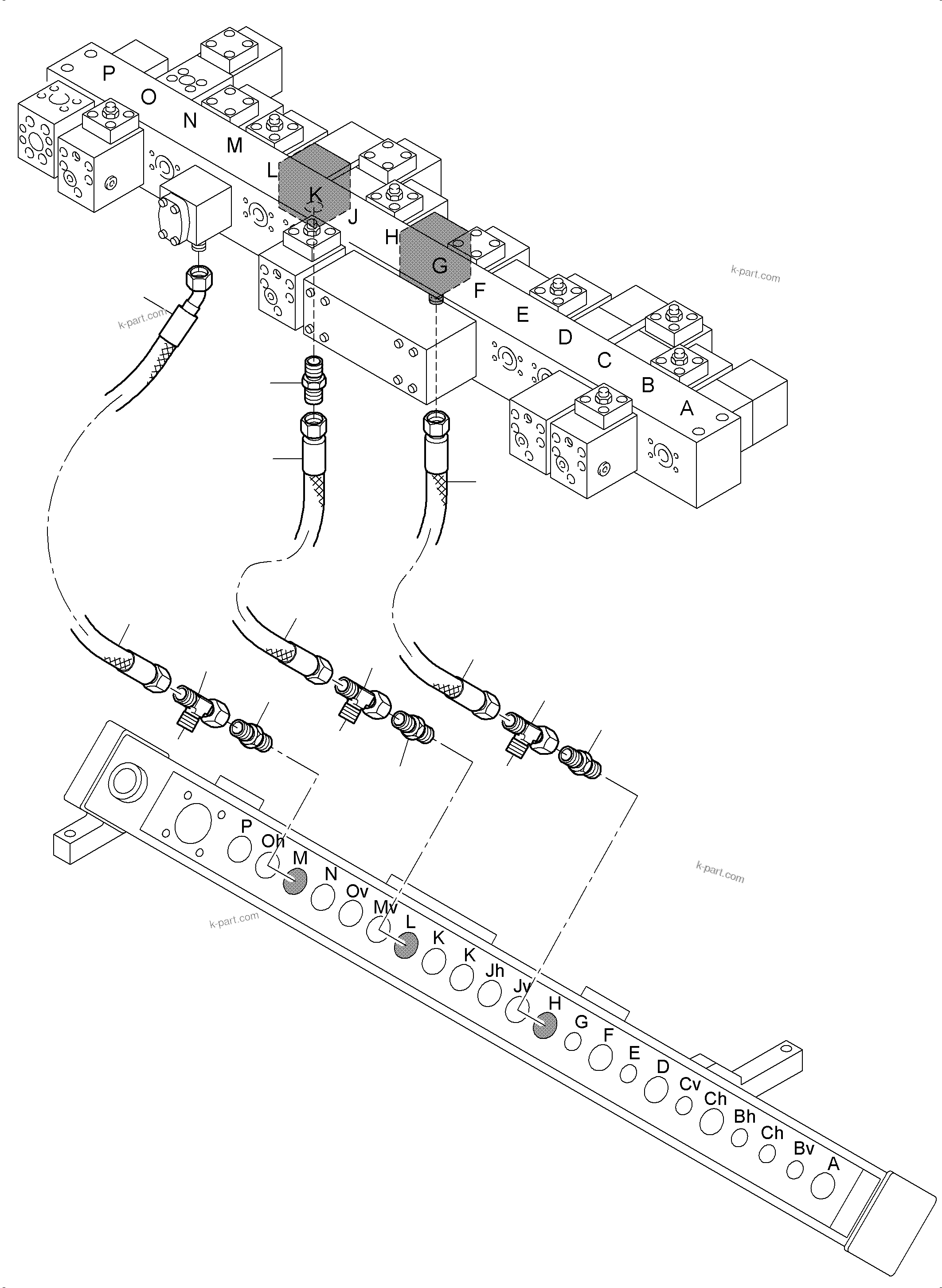 Komatsu parts book diagram for PC4000-6E S/N 08204: FLOAT POSITION