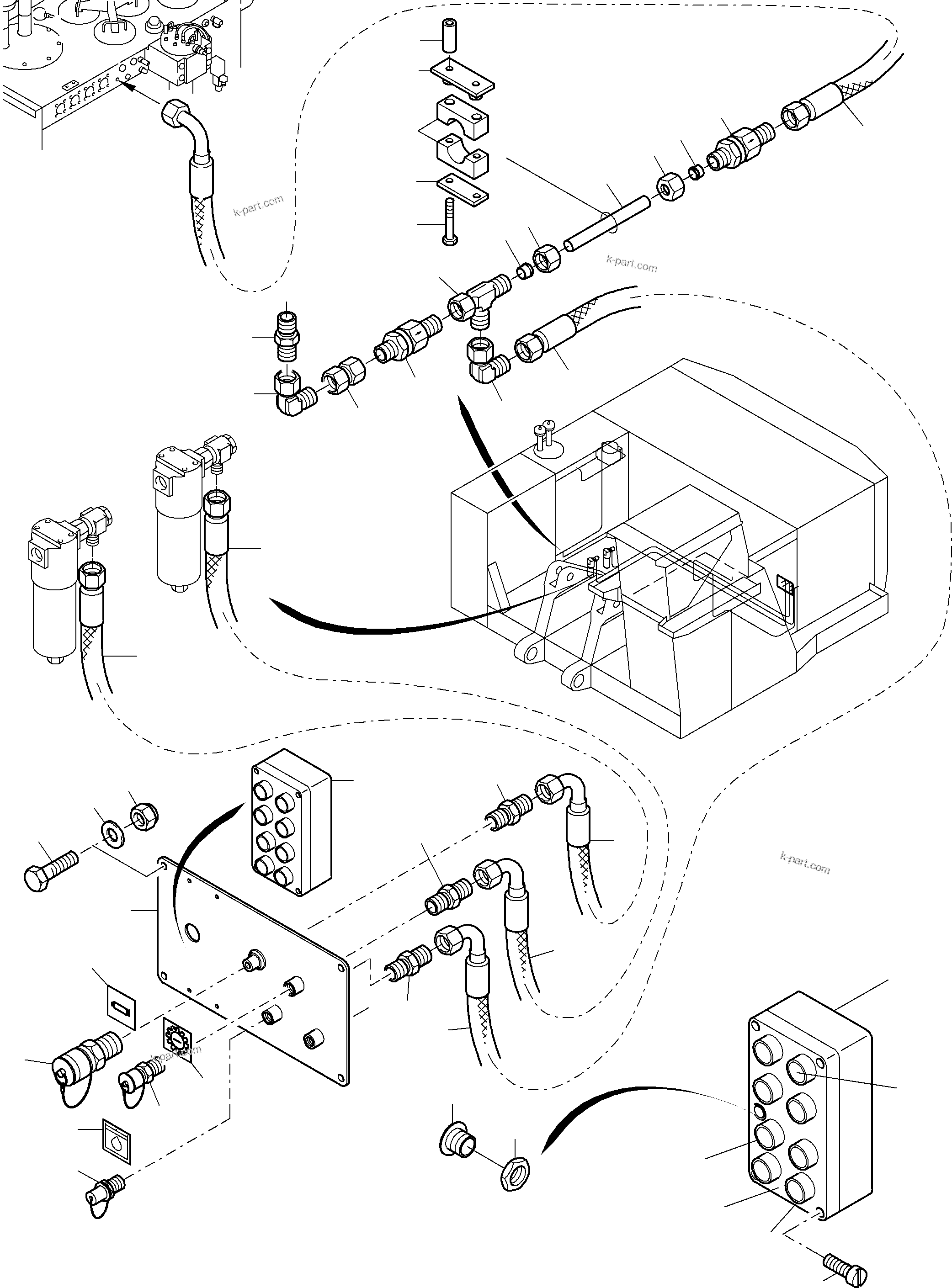 Komatsu parts book diagram for PC4000-6E S/N 08204: REFUELING EQUIPMENT
