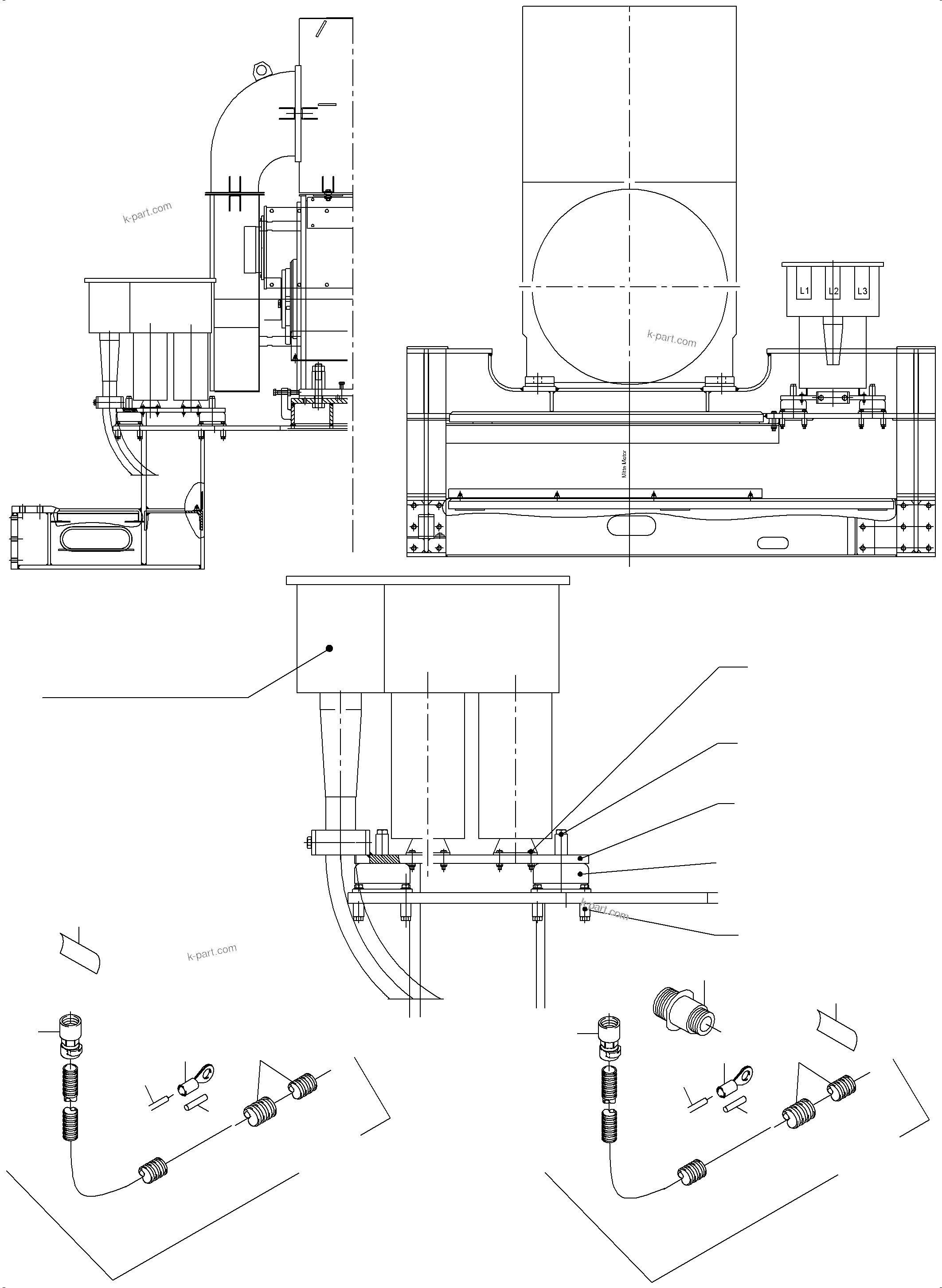 Komatsu parts book diagram for PC4000-6E S/N 08204: CAPACITOR ARR.