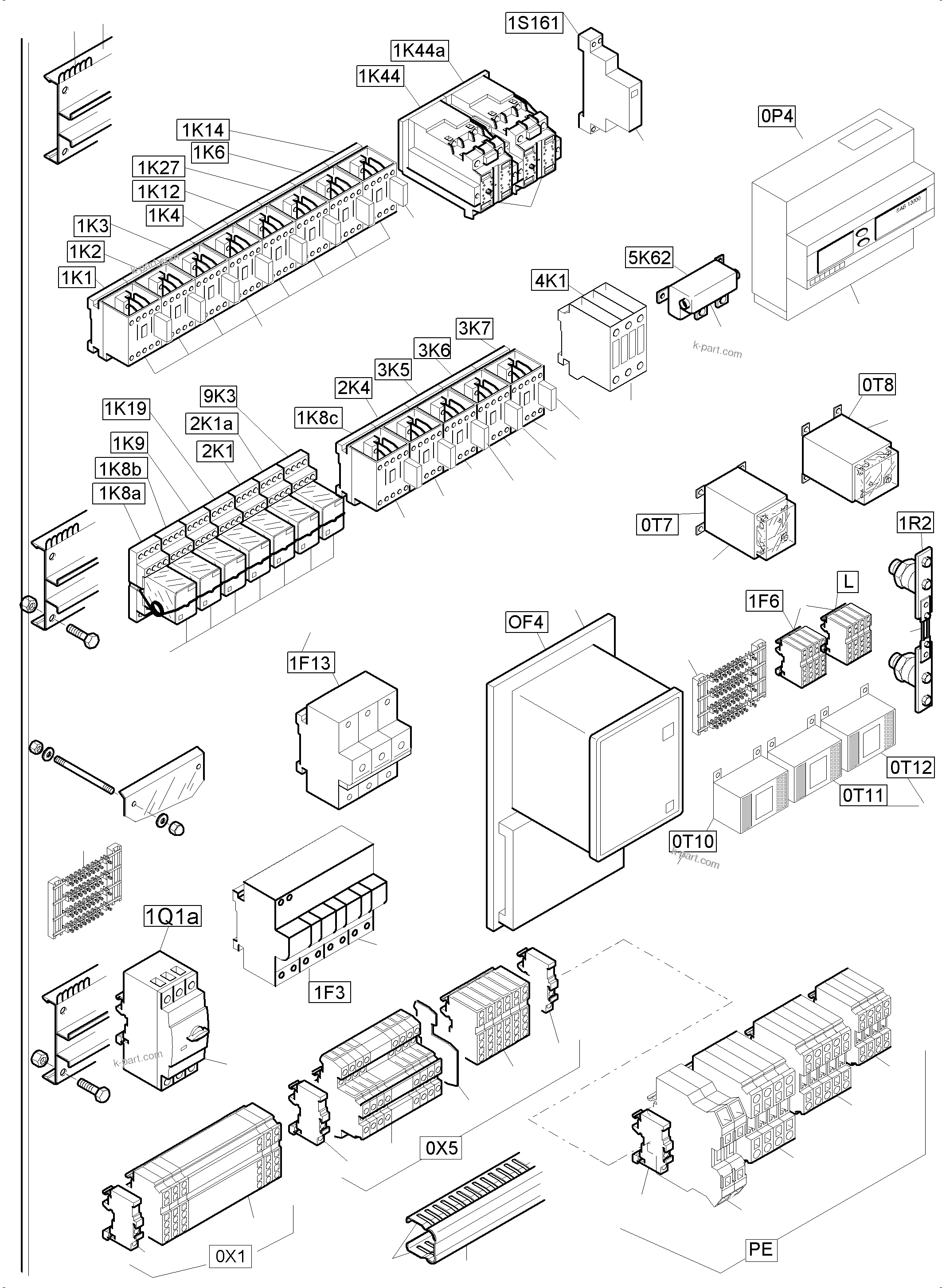 Komatsu parts book diagram for PC4000-6E S/N 08204: MOUNTING PLATE - CAB SUPPORT