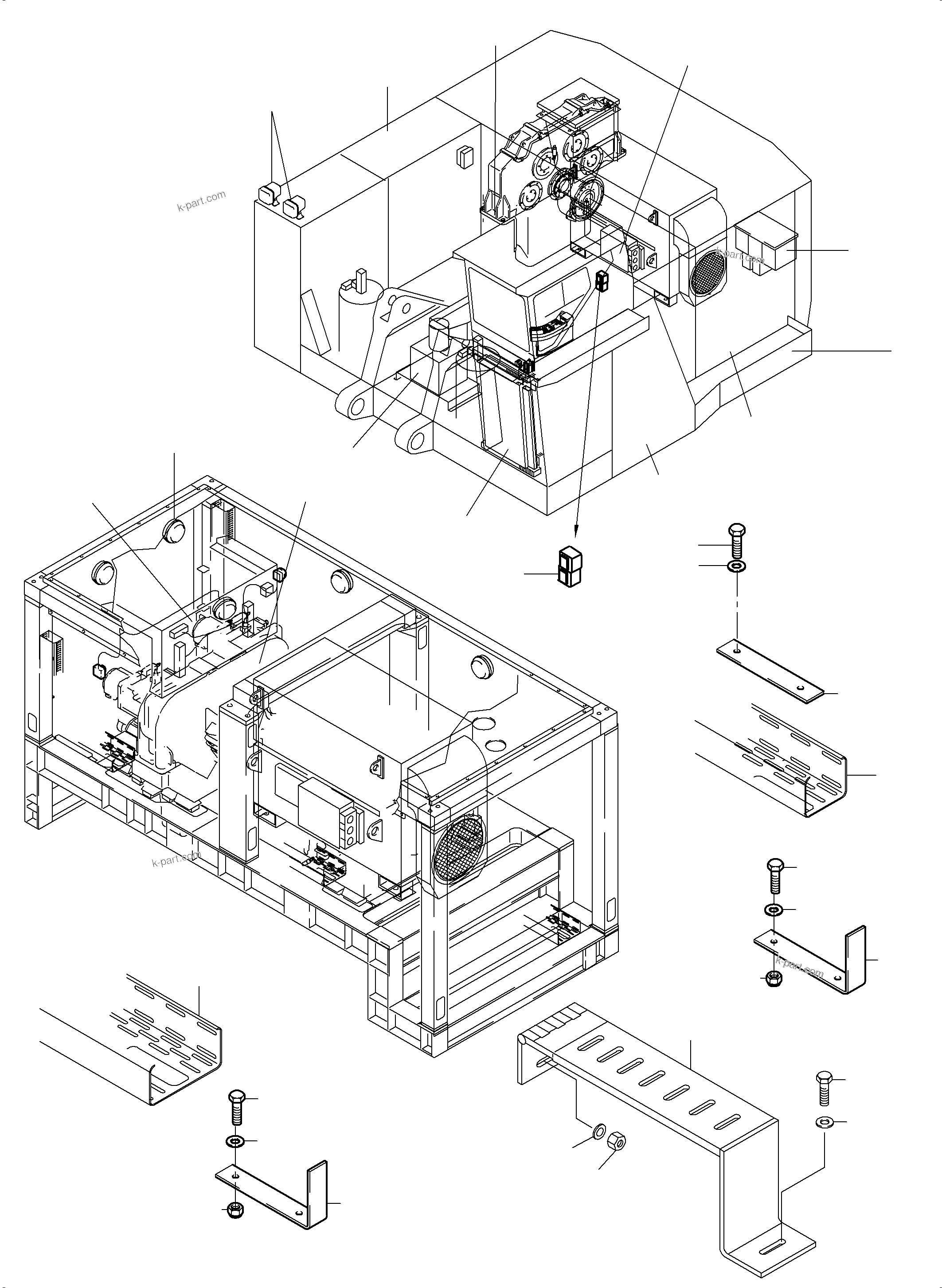 Komatsu parts book diagram for PC4000-6E S/N 08204: ELECTRIC EQUIPMENT