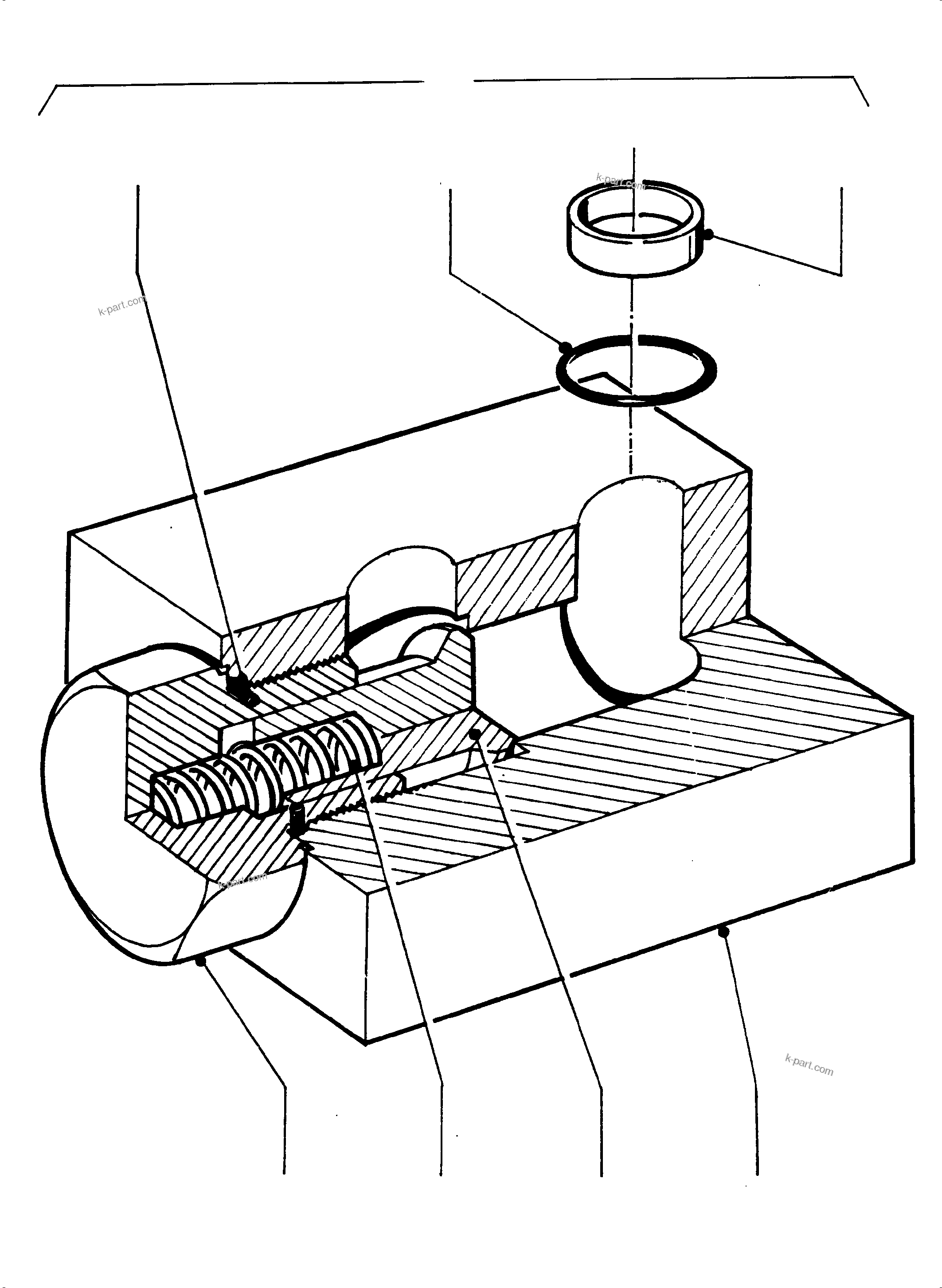 Komatsu parts book diagram for PC4000-6E S/N 08206: ANTICAVITATION VALVE