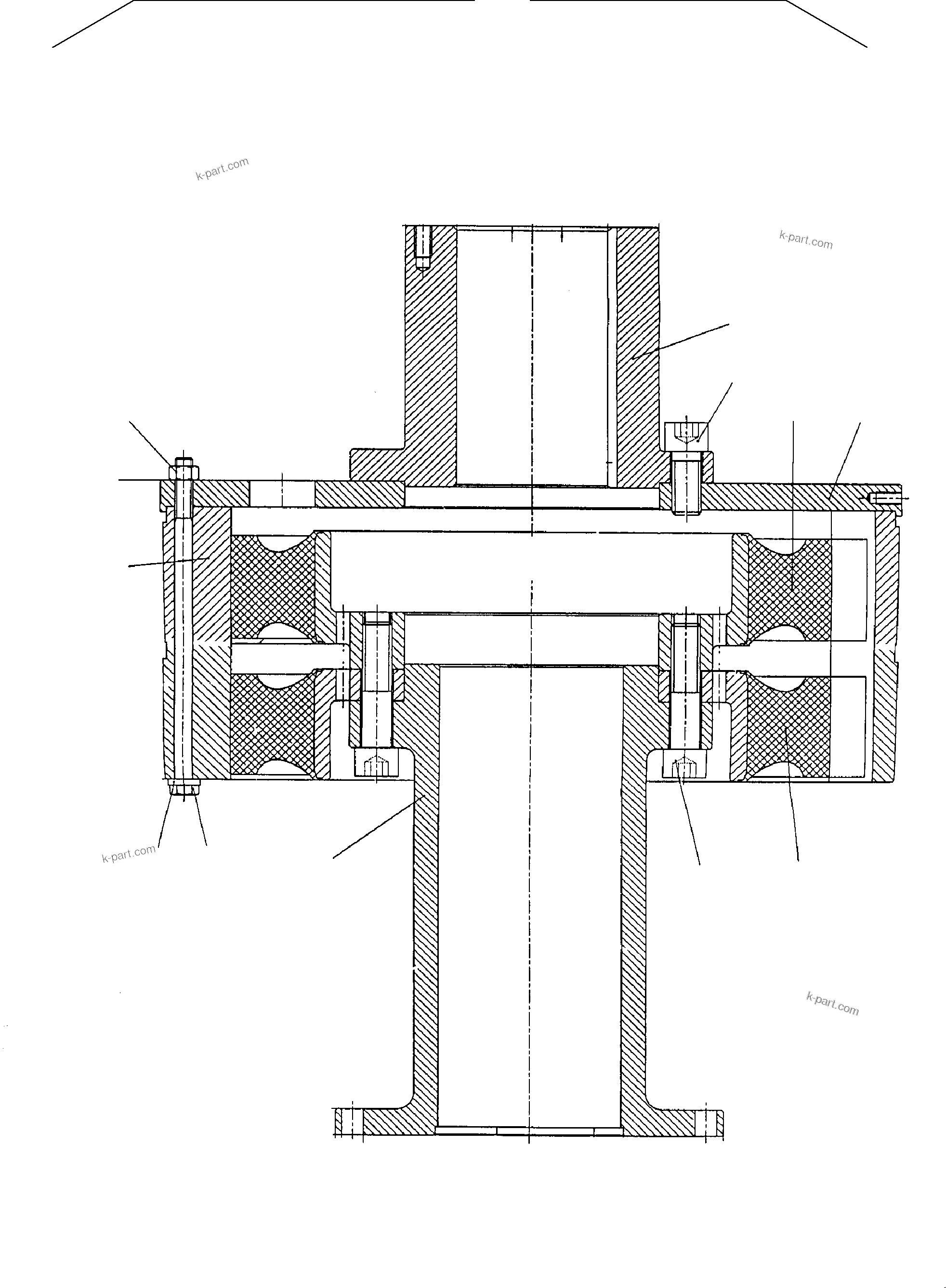 Komatsu parts book diagram for PC4000-6E S/N 08206: COUPLING