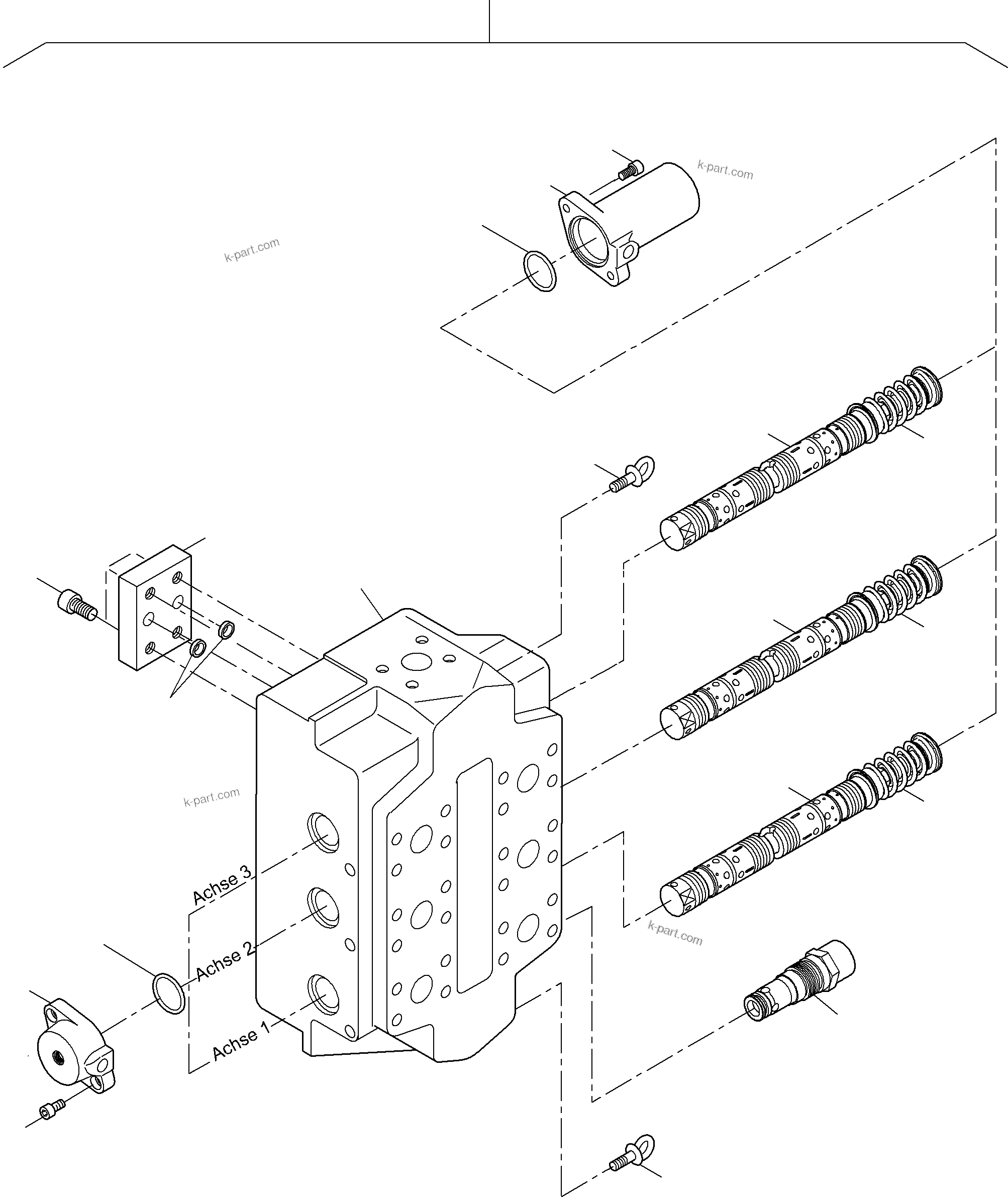 Komatsu parts book diagram for PC4000-6E S/N 08206: CONTROL BLOCK