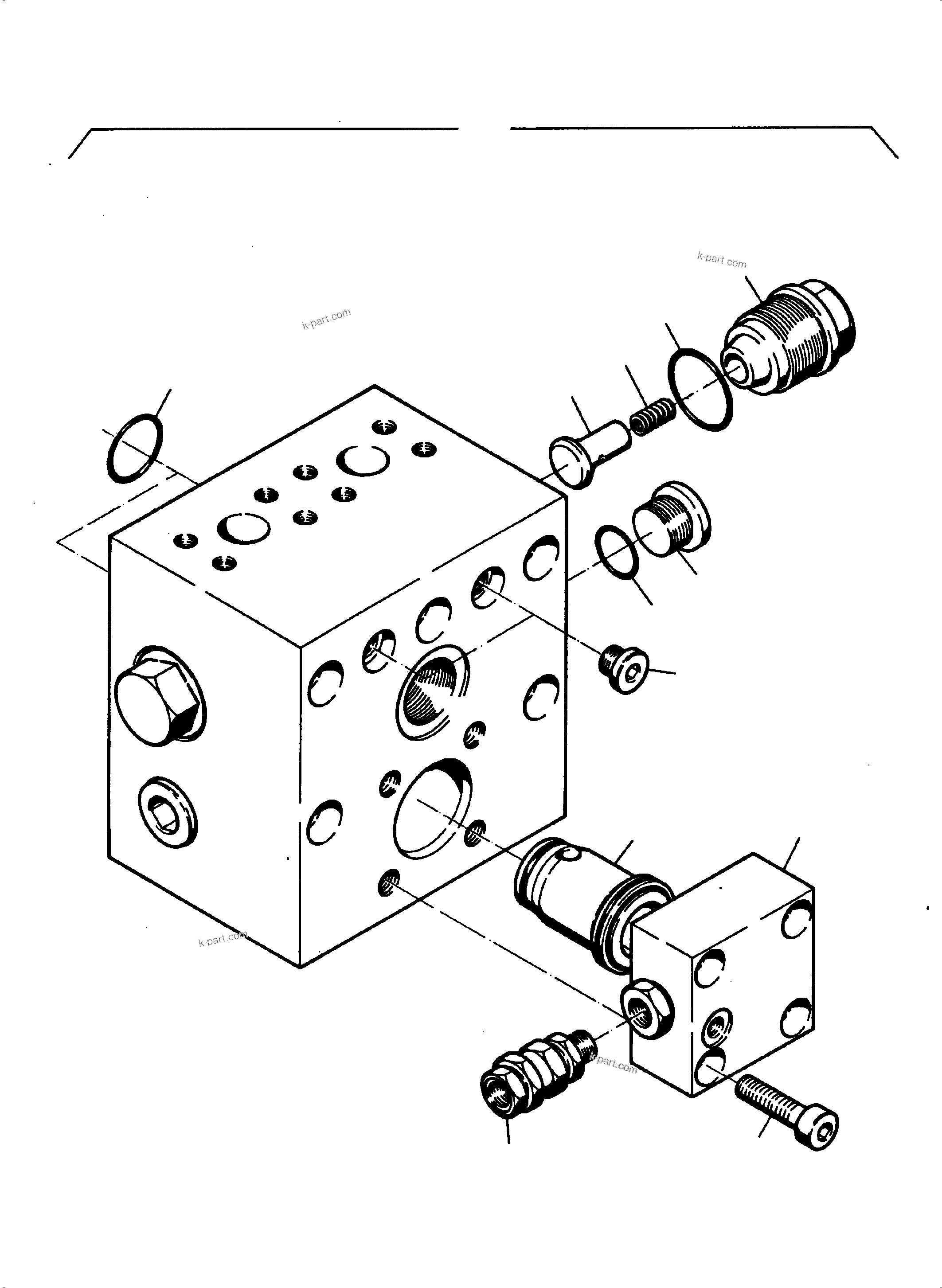Komatsu parts book diagram for PC4000-6E S/N 08206: SLEW-BRAKE VALVE