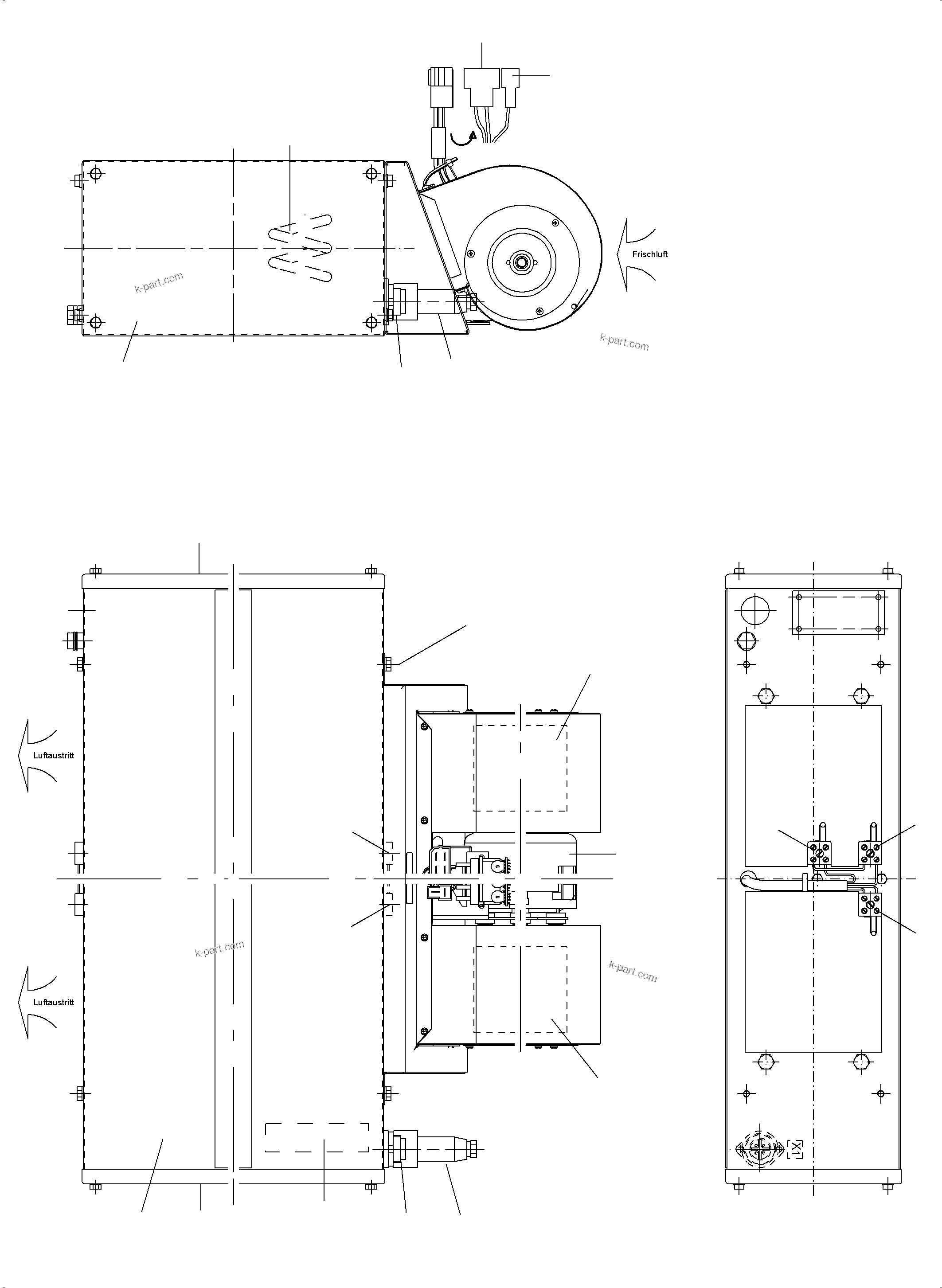Komatsu parts book diagram for PC4000-6E S/N 08206: ELECTRIC HEATER (COLLECTORLESS)