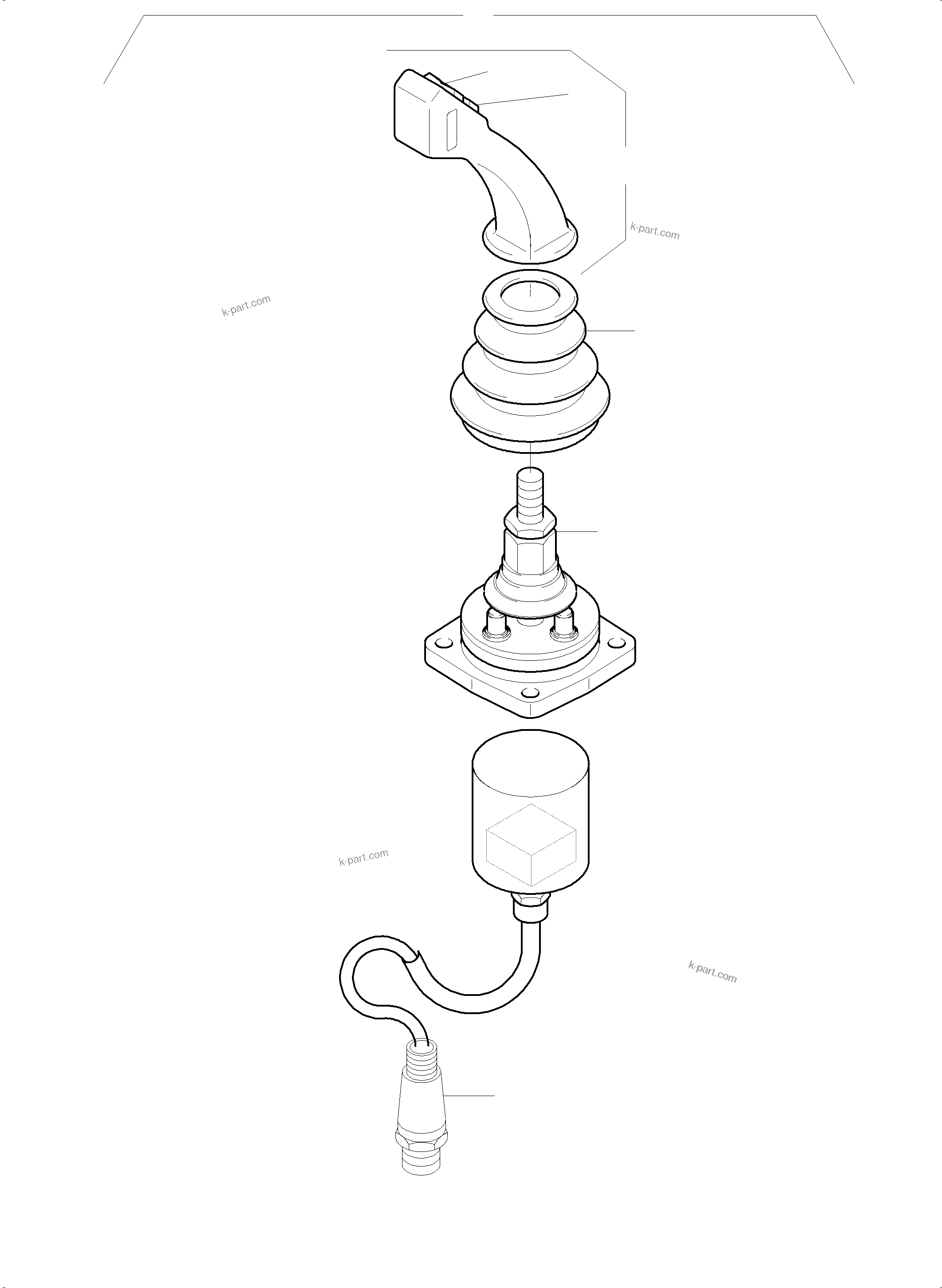 Komatsu parts book diagram for PC4000-6E S/N 08206: MANIPULATOR