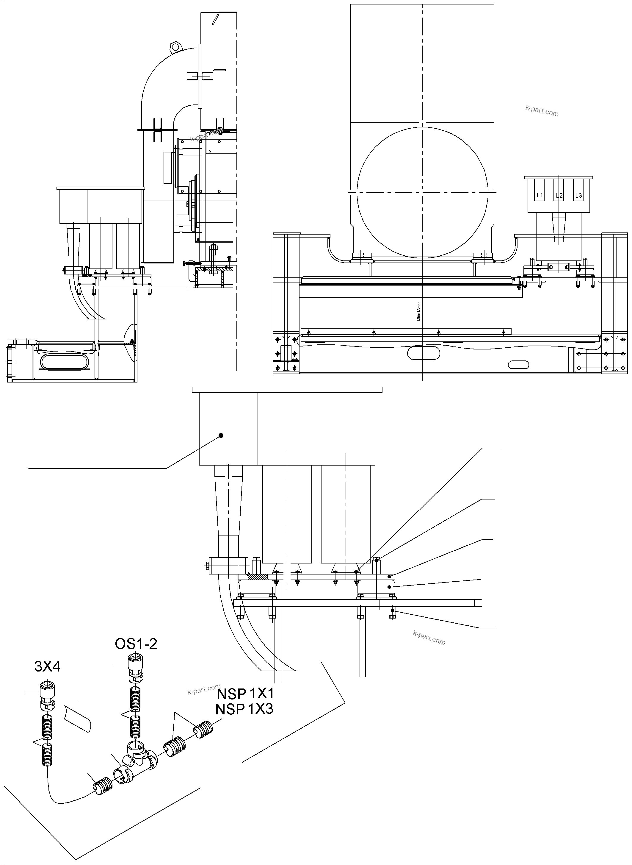 Komatsu parts book diagram for PC4000-6E S/N 08206: CAPACITOR ARR.