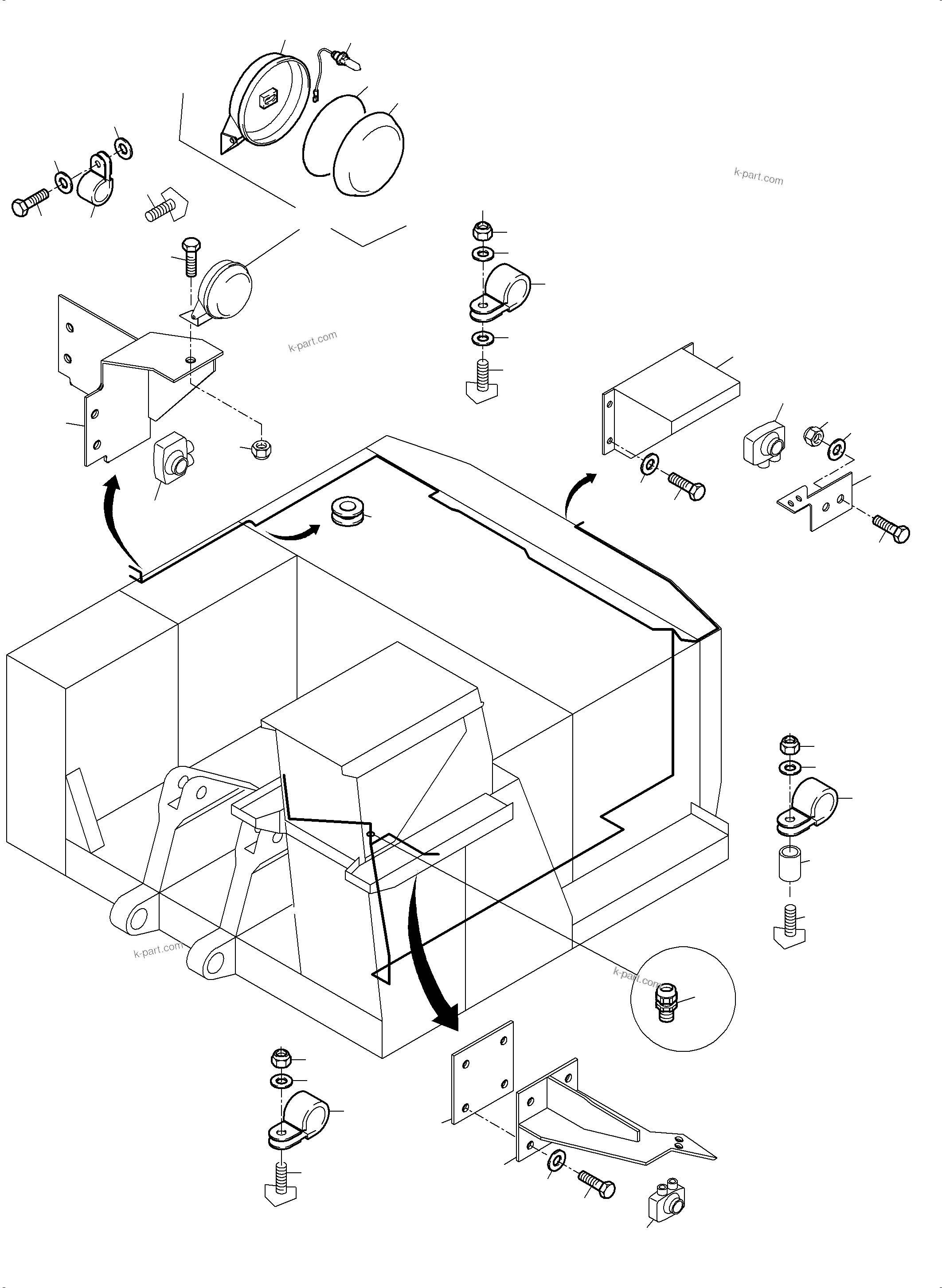 Komatsu parts book diagram for PC4000-6E S/N 08206: CAMERASYSTEM