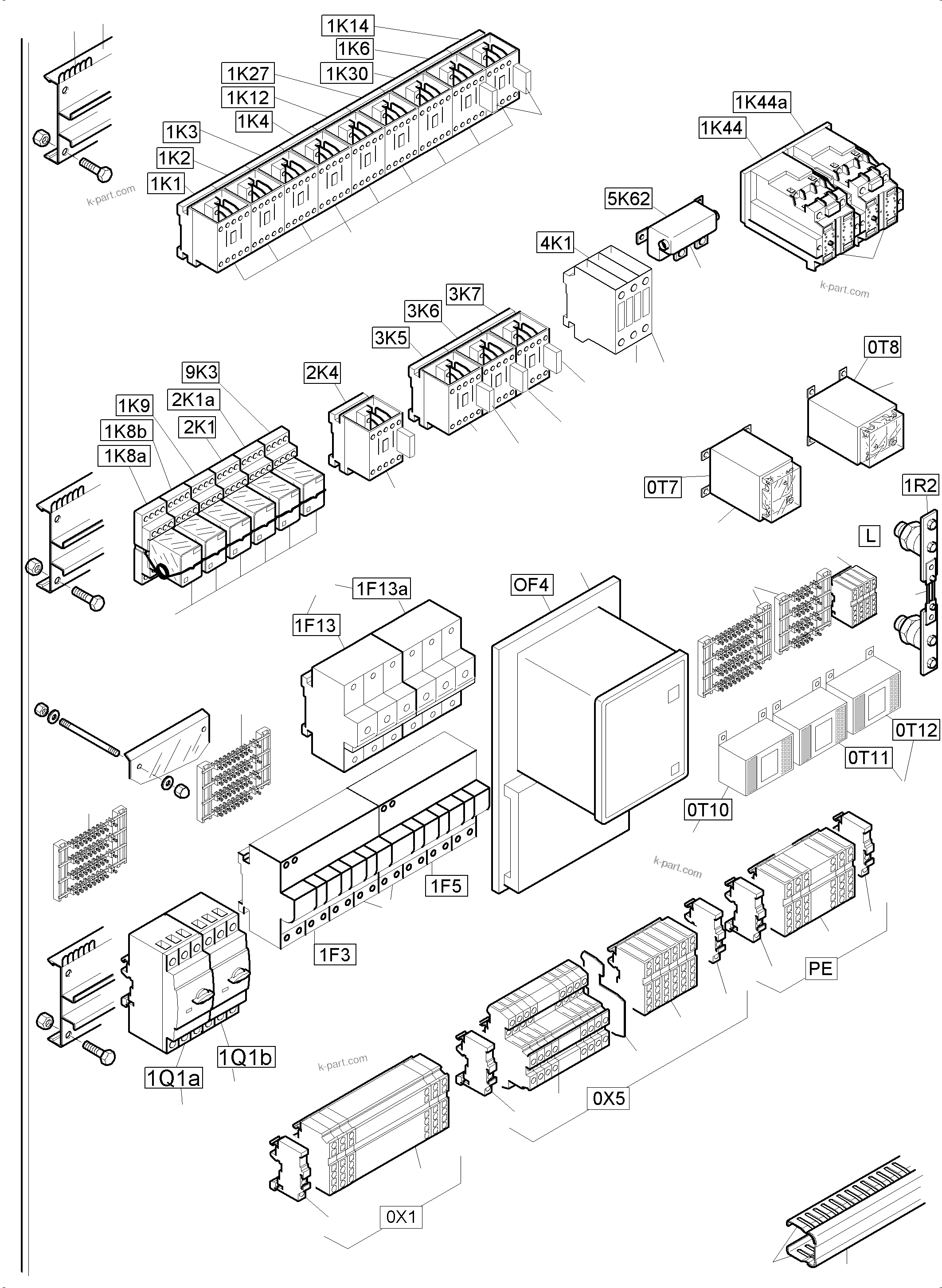 Komatsu parts book diagram for PC4000-6E S/N 08206: MOUNTING PLATE - CAB SUPPORT