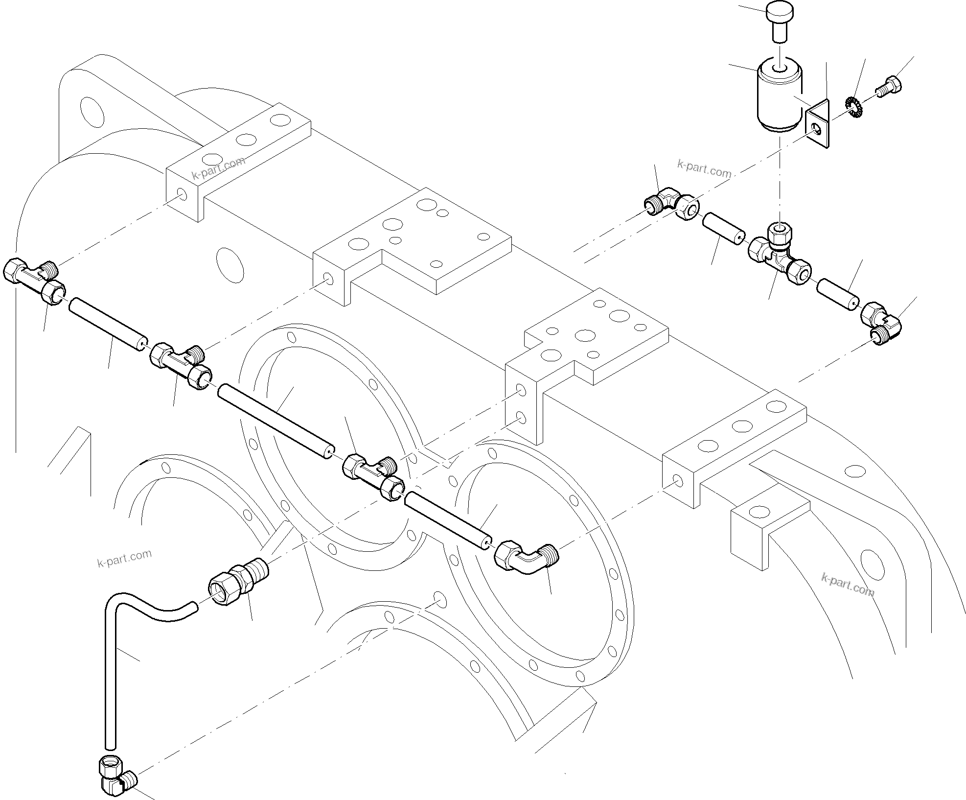 Komatsu parts book diagram for PC4000-6 S/N 08210: PUMP DISTRIBUTOR GEAR