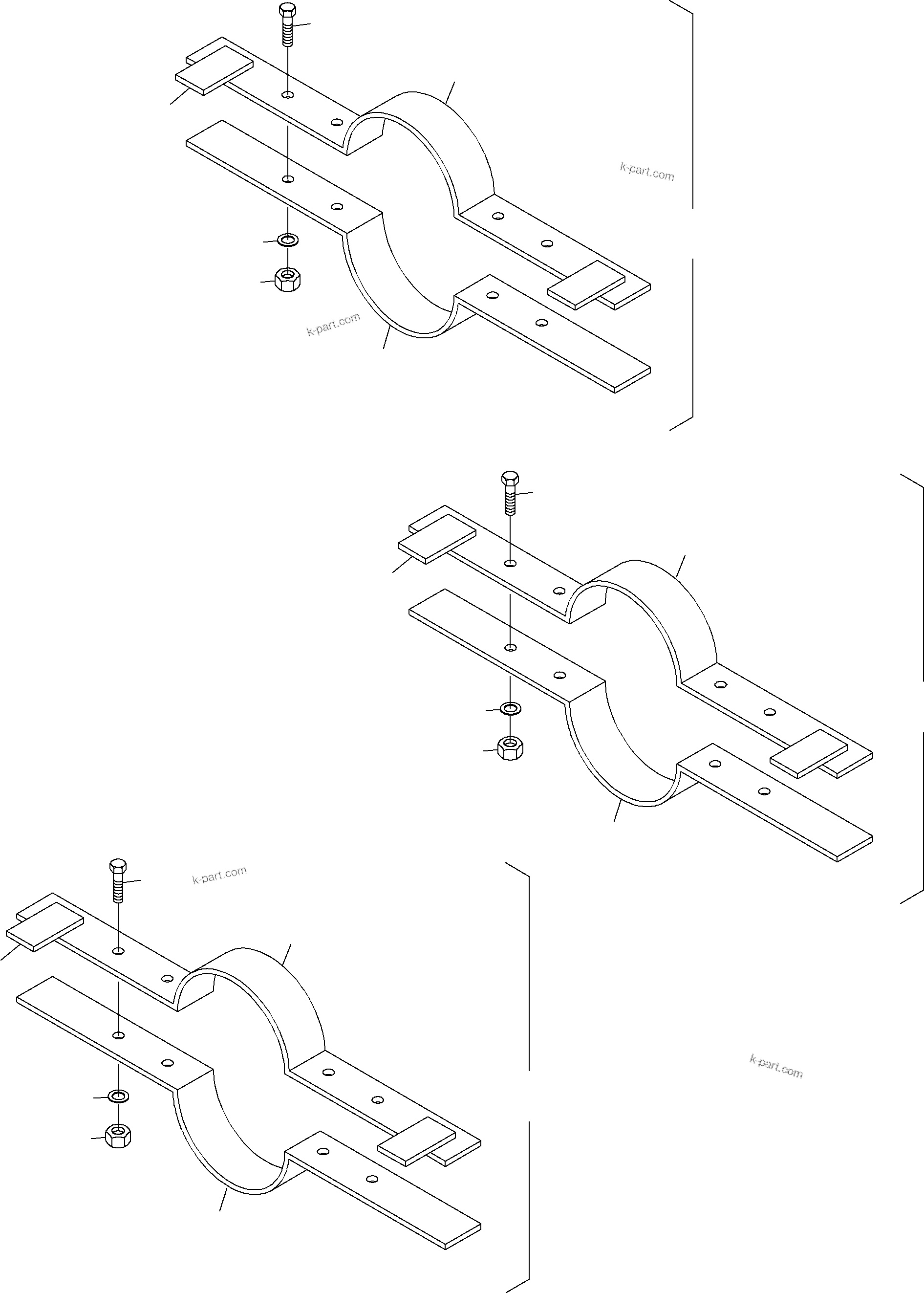 Komatsu parts book diagram for PC4000-6 S/N 08210: INSTALLATION TOOL FOR CYLINDERS