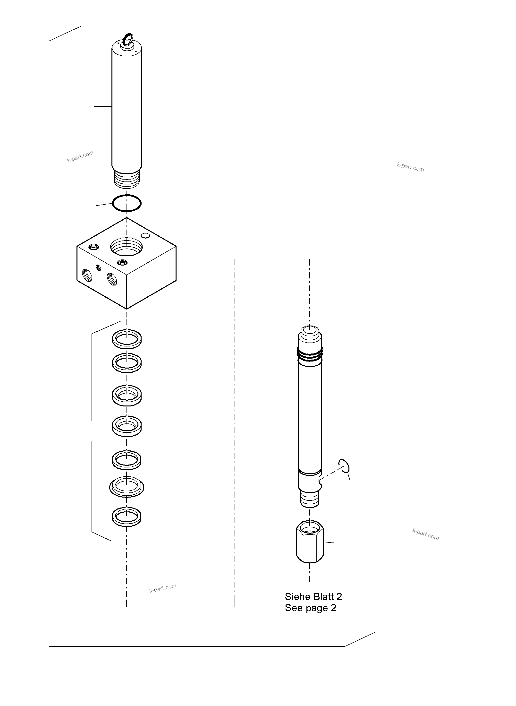 Komatsu parts book diagram for PC4000-6 S/N 08210: LUBE PUMP