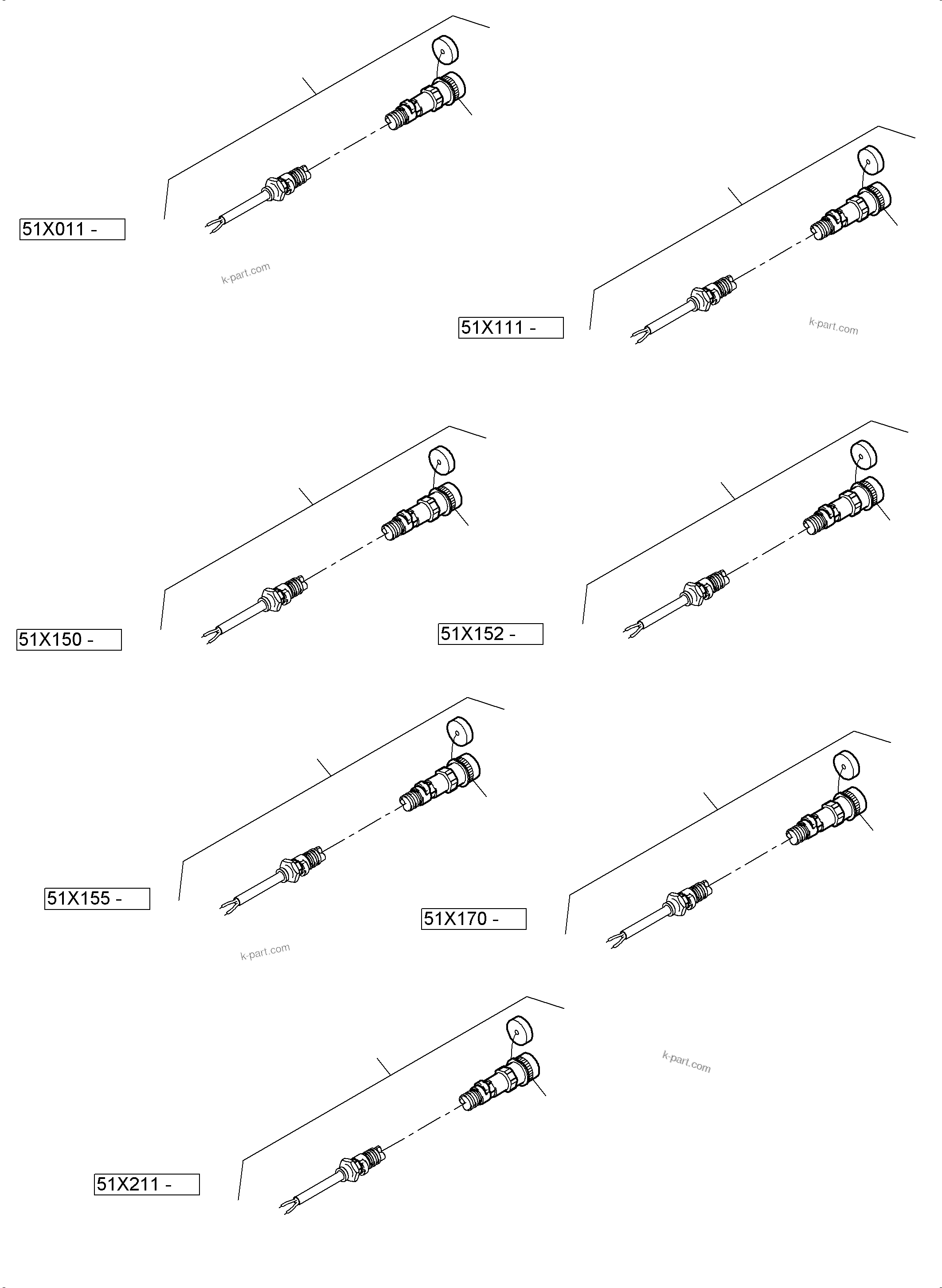 Komatsu parts book diagram for PC4000-6 S/N 08210: SWITCH CABINET ORT 51