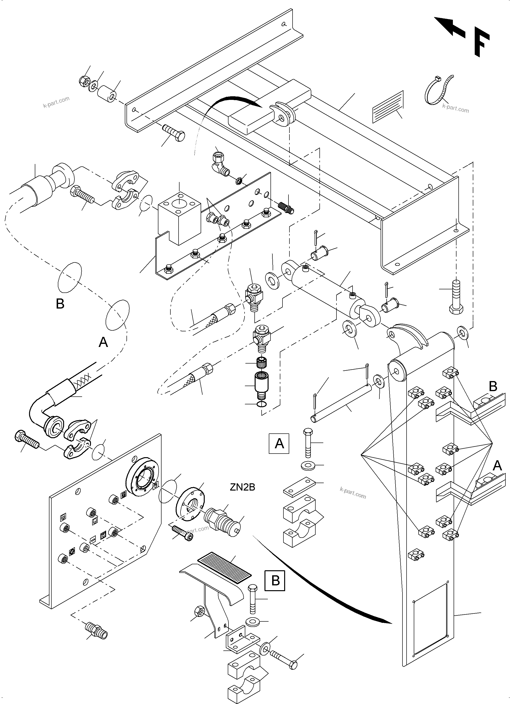 Komatsu parts book diagram for PC4000-6 S/N 08237: REFUELING EQUIPMENT