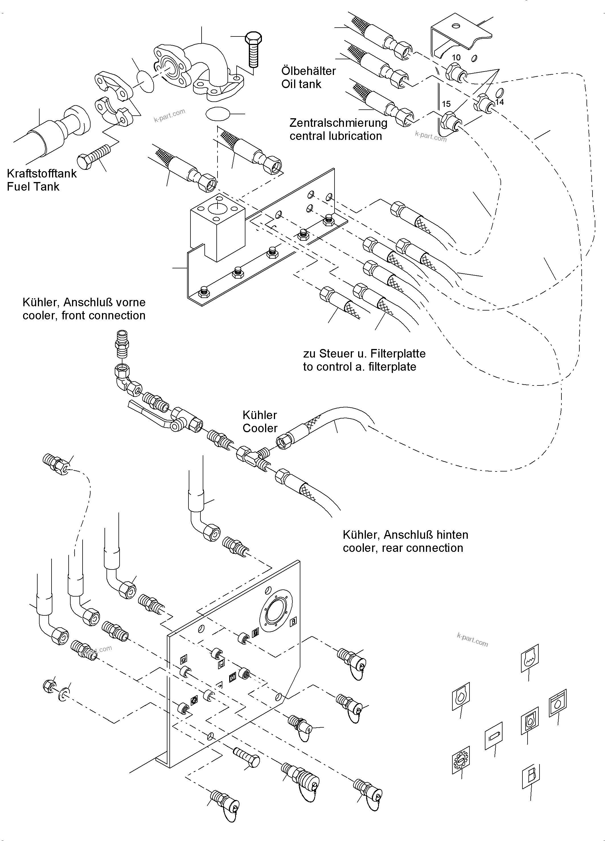 Komatsu parts book diagram for PC4000-6 S/N 08237: REFUELING EQUIPMENT
